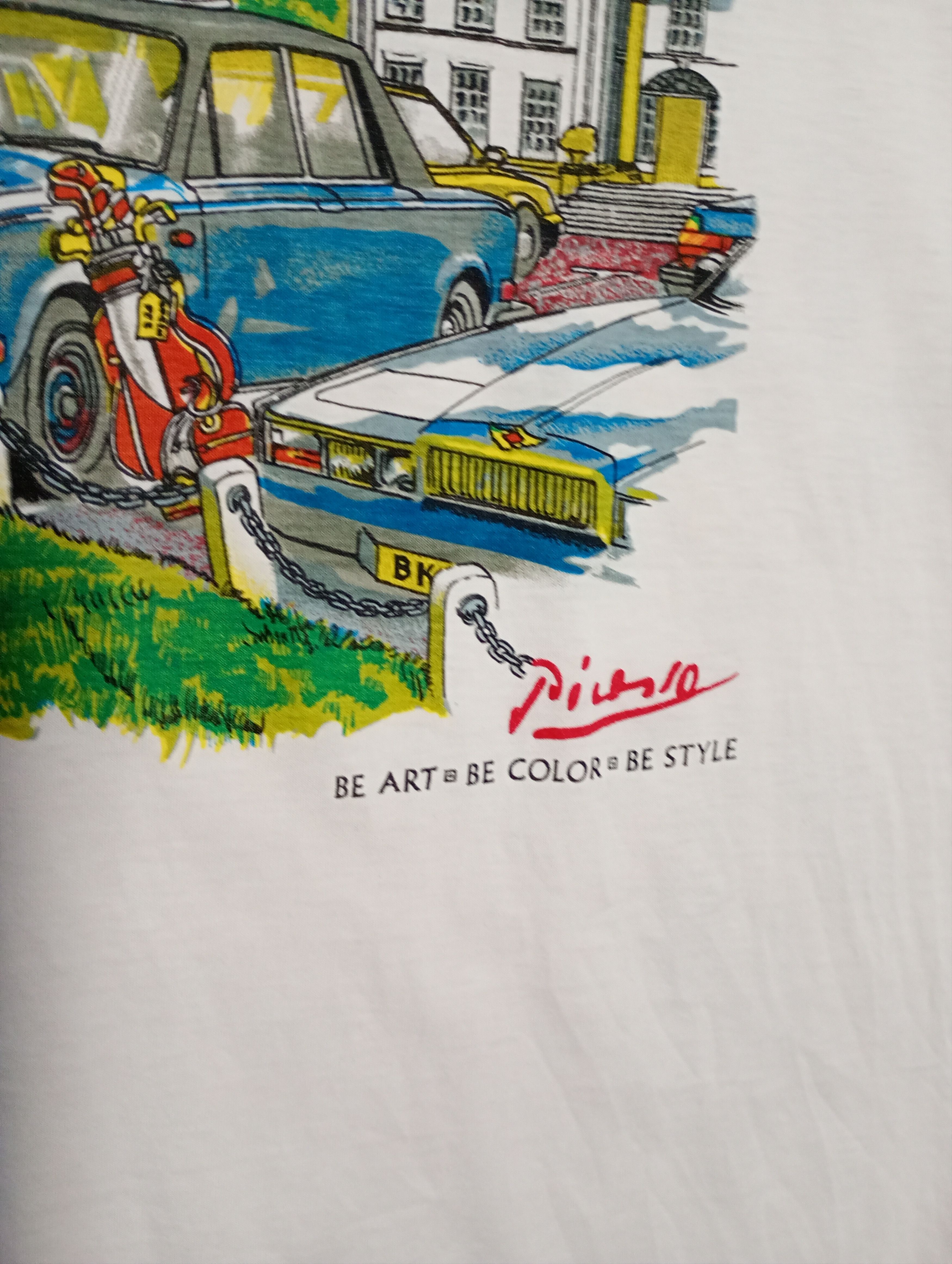 Vintage Papaul Picasso Sapone T-Shirt Vintage 90's Size US L / EU 52-54 / 3 - 5 Thumbnail