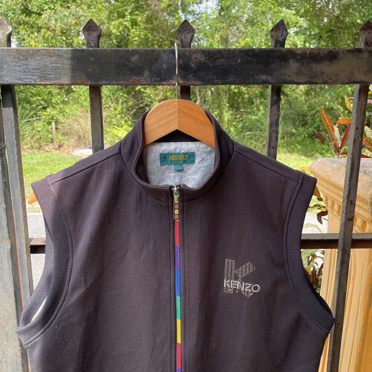 Designer × Kenzo × Vintage 🔥🇯🇵Vintage Kenzo Golf Embroidered Navajo Zipper Vests Jacket Size US S / EU 44-46 / 1 - 3 Thumbnail