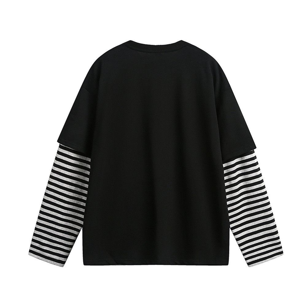 Japanese Brand × Vintage Hiphop rock portrait fake two-piece long-sleeved T-shirt Size US M / EU 48-50 / 2 - 2 Thumbnail