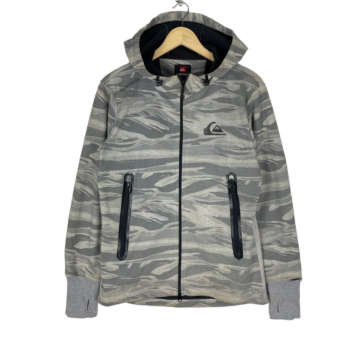 Quiksilver ⚡️QUICKSILVER SURFING CAMOUFLAGE HOODIE SWEATSHIRT Size US M / EU 48-50 / 2 - 1 Thumbnail