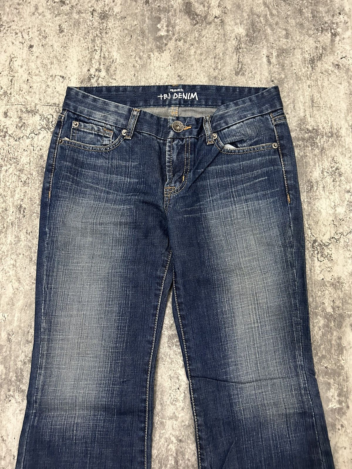 If Six Was Nine × Japanese Brand × Le Grande Bleu (L.G.B.) TBJ Denim Mud Wash Flare Pants Size US 29 - 4 Thumbnail