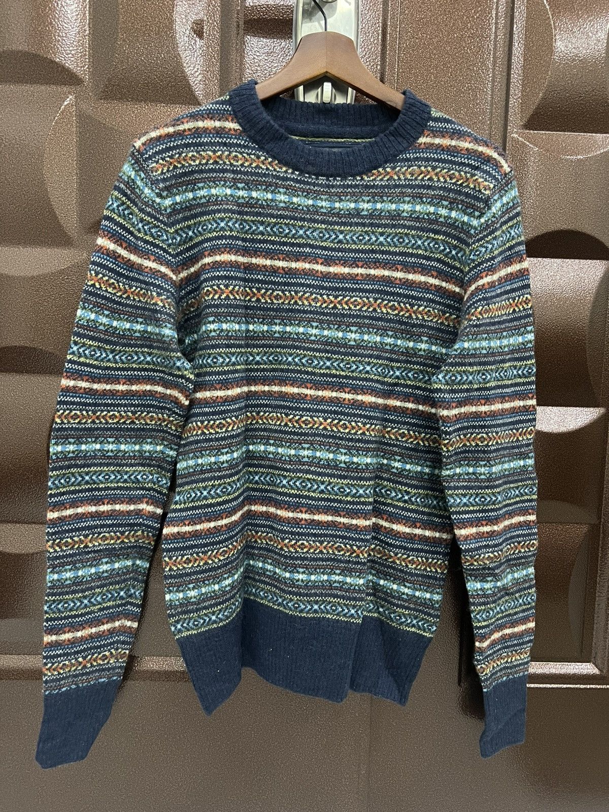 L.O.G.G. L.O.G.G HM Geometric Nordic Western Pullover Sweater Jumper Size US M / EU 48-50 / 2 - 2 Thumbnail