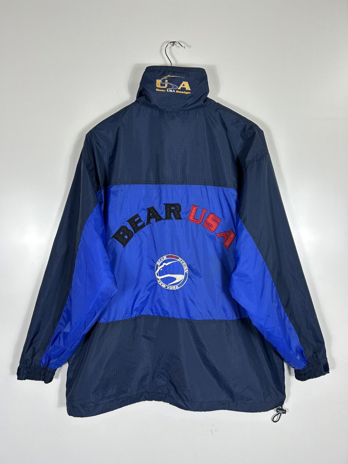 Vintage ⚡️Vintage Bear USA Zipper Windbreaker Jacket Size US L / EU 52-54 / 3 - 15 Thumbnail