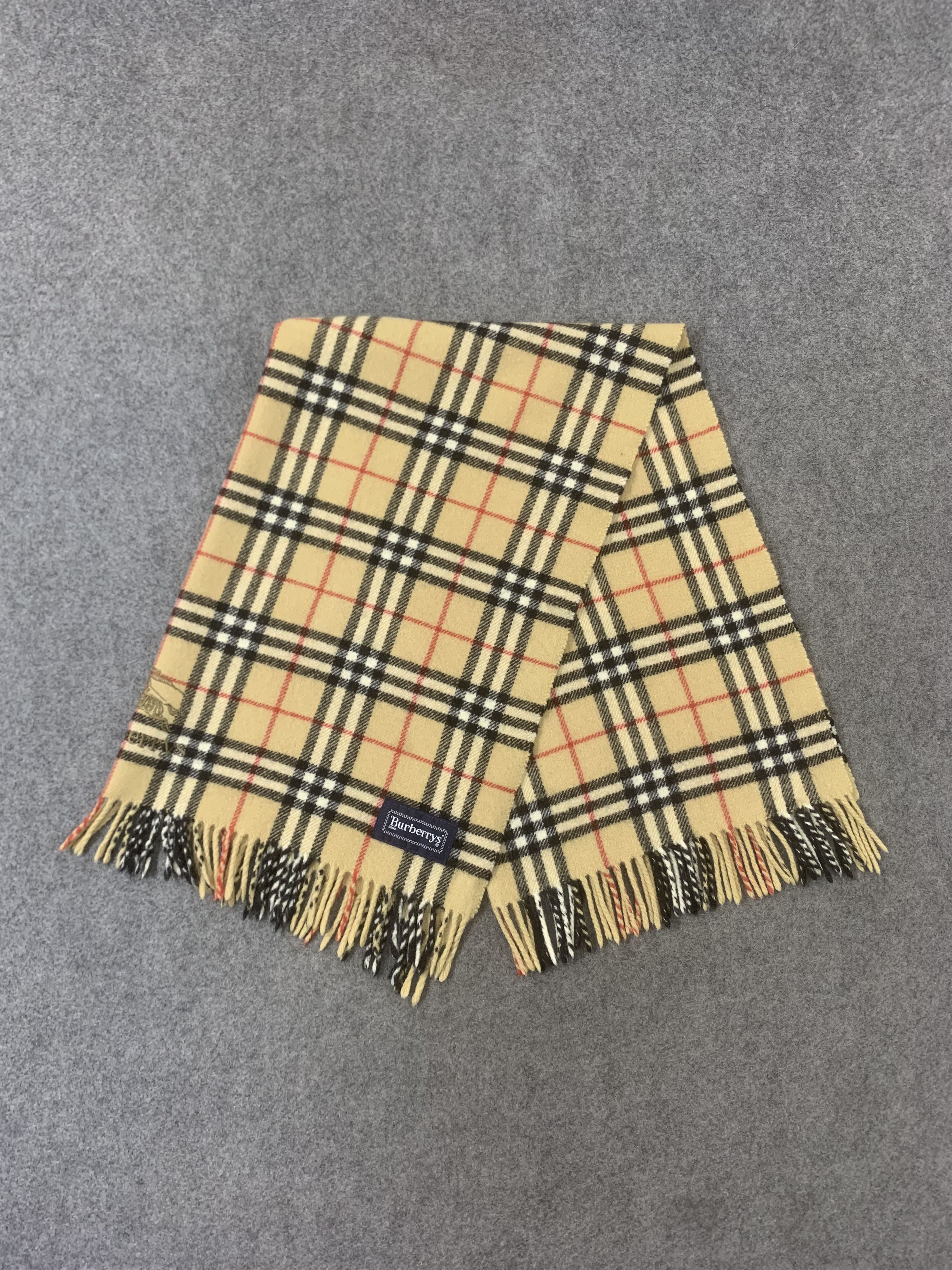 Burberry Burberry Scarf Wool Muffler Neck Wrap BL9286 Size ONE SIZE - 4 Thumbnail