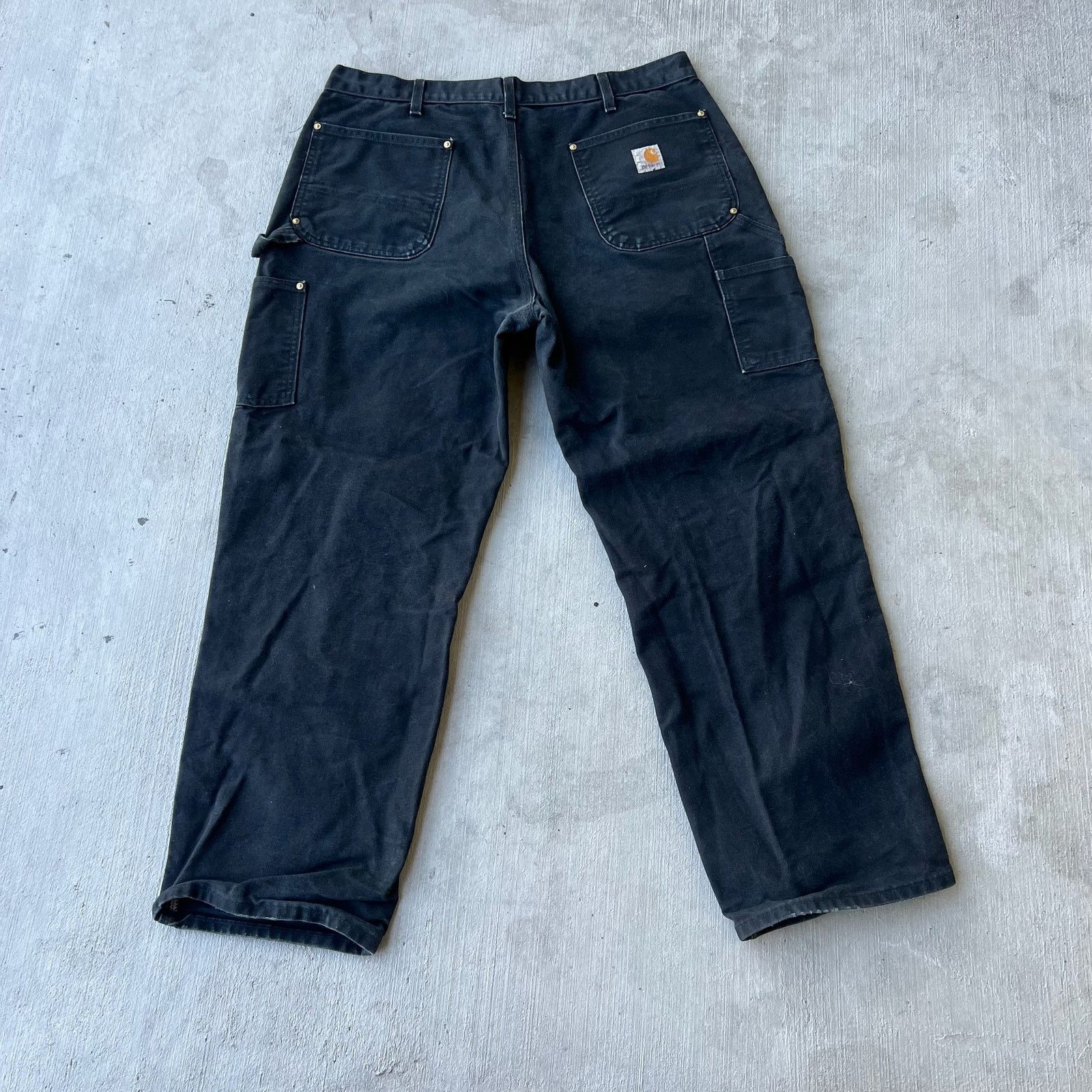 Carhartt × Vintage Carhartt black double knee work wear carpenter pants Size US 35 - 4 Thumbnail