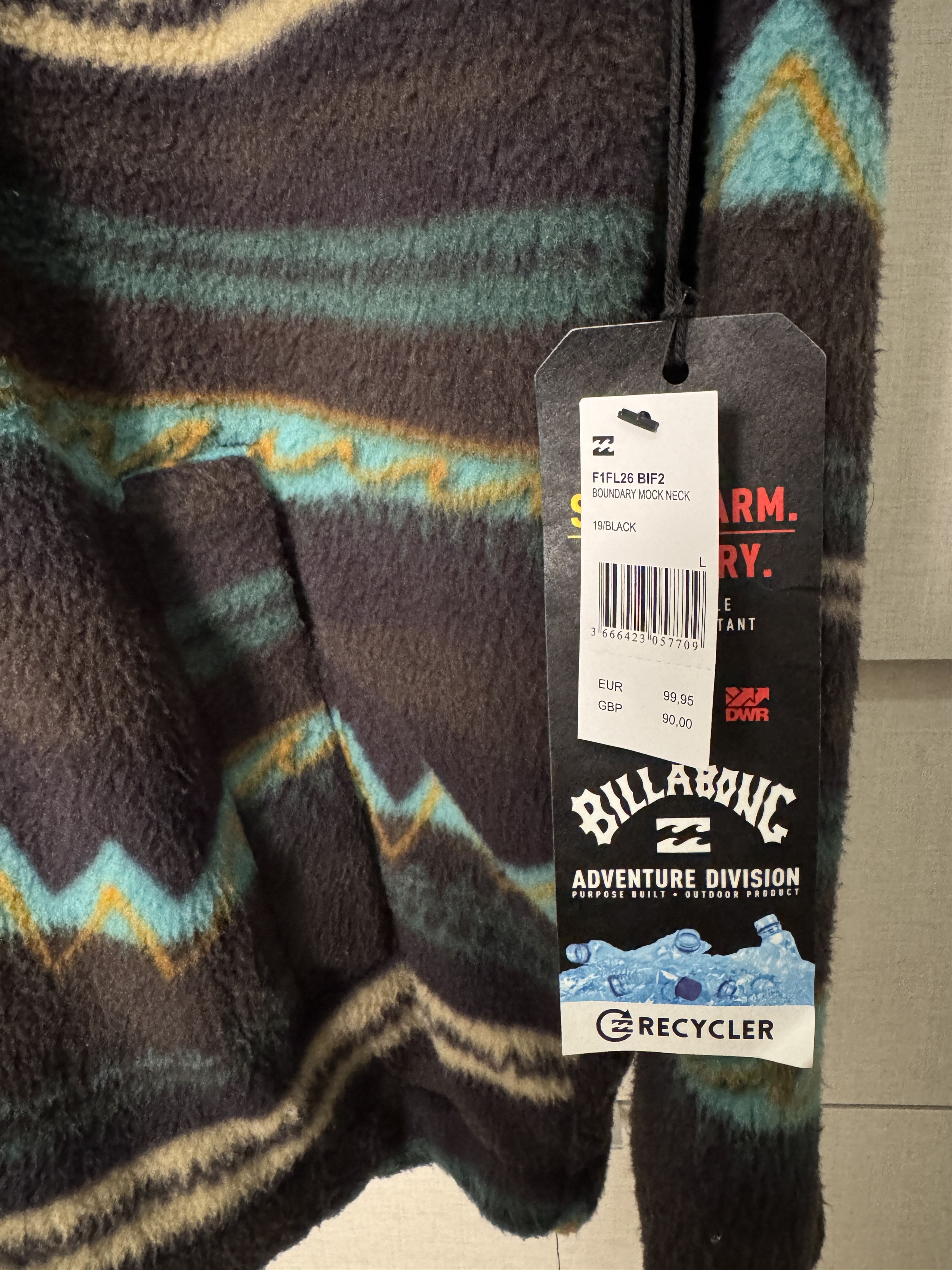 Billabong Billabong Boundary Half-Zip Mock Neck Fleece Sweater L Size US L / EU 52-54 / 3 - 2 Thumbnail