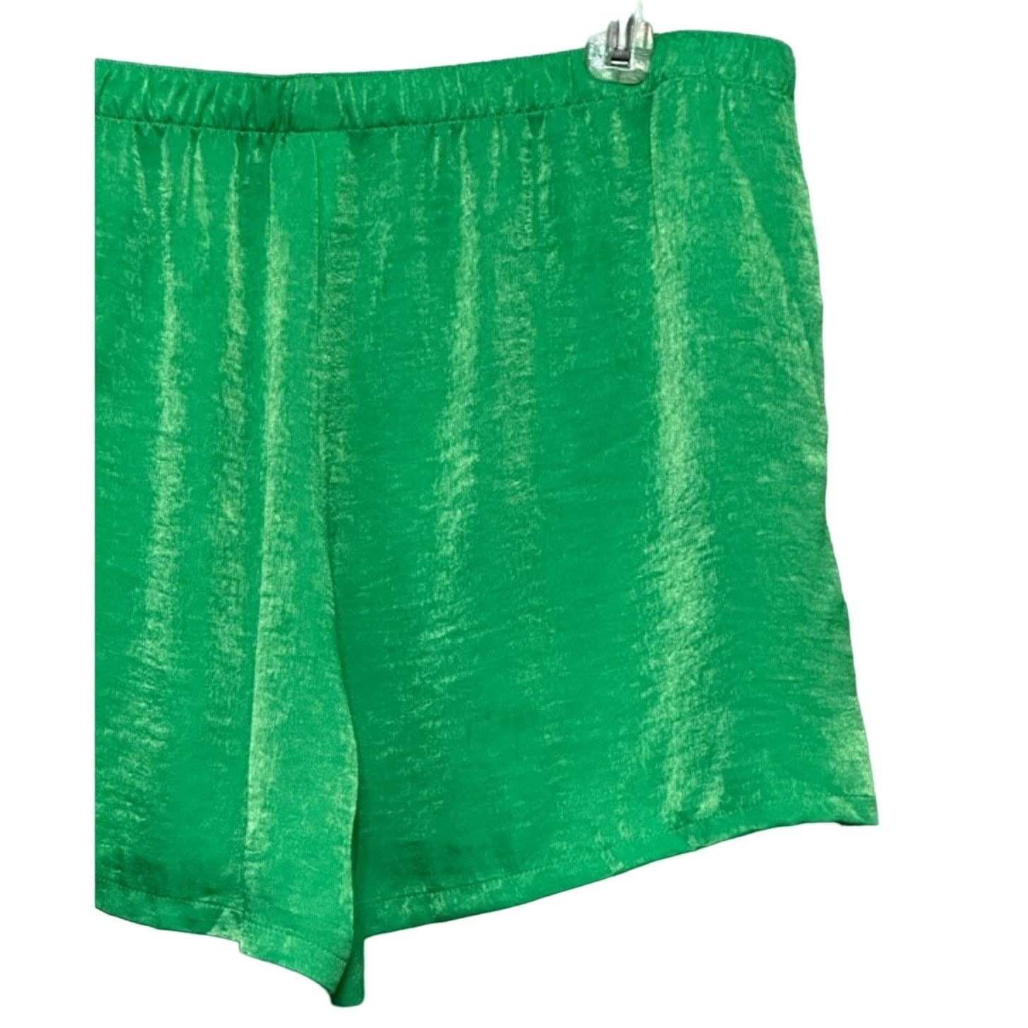 Other Abound Shorts High Rise Elastic Waistband Green Women's L Size 35" - 6 Thumbnail