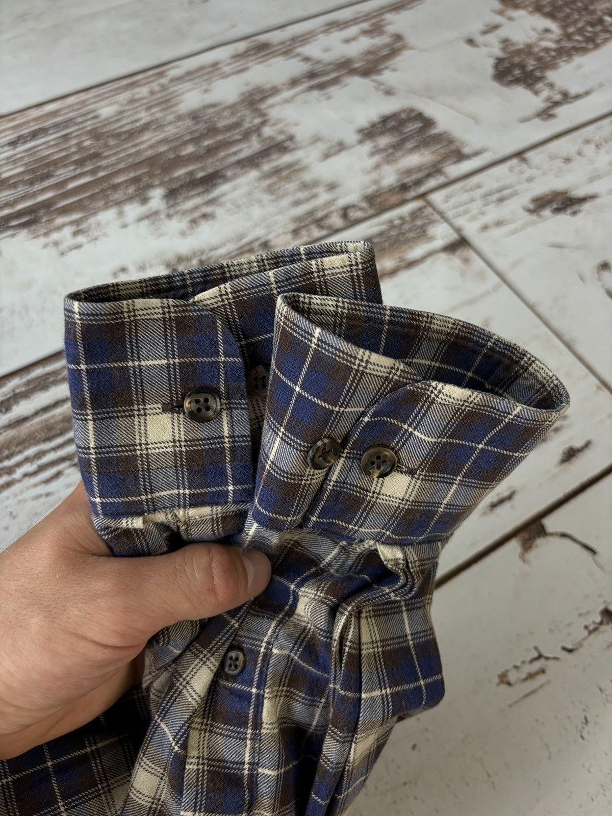 Burberry Burberry London Vintage Checkered Button Up Shirt Size US M / EU 48-50 / 2 - 6 Thumbnail