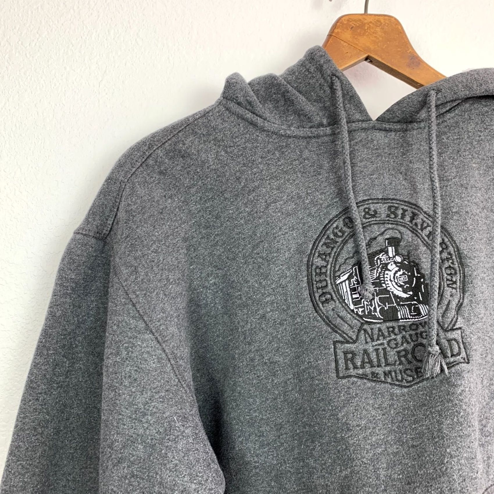 Durango Durango Silverton Railroad Hoodie Sweatshirt Large Gray Men's Size US L / EU 52-54 / 3 - 3 Thumbnail