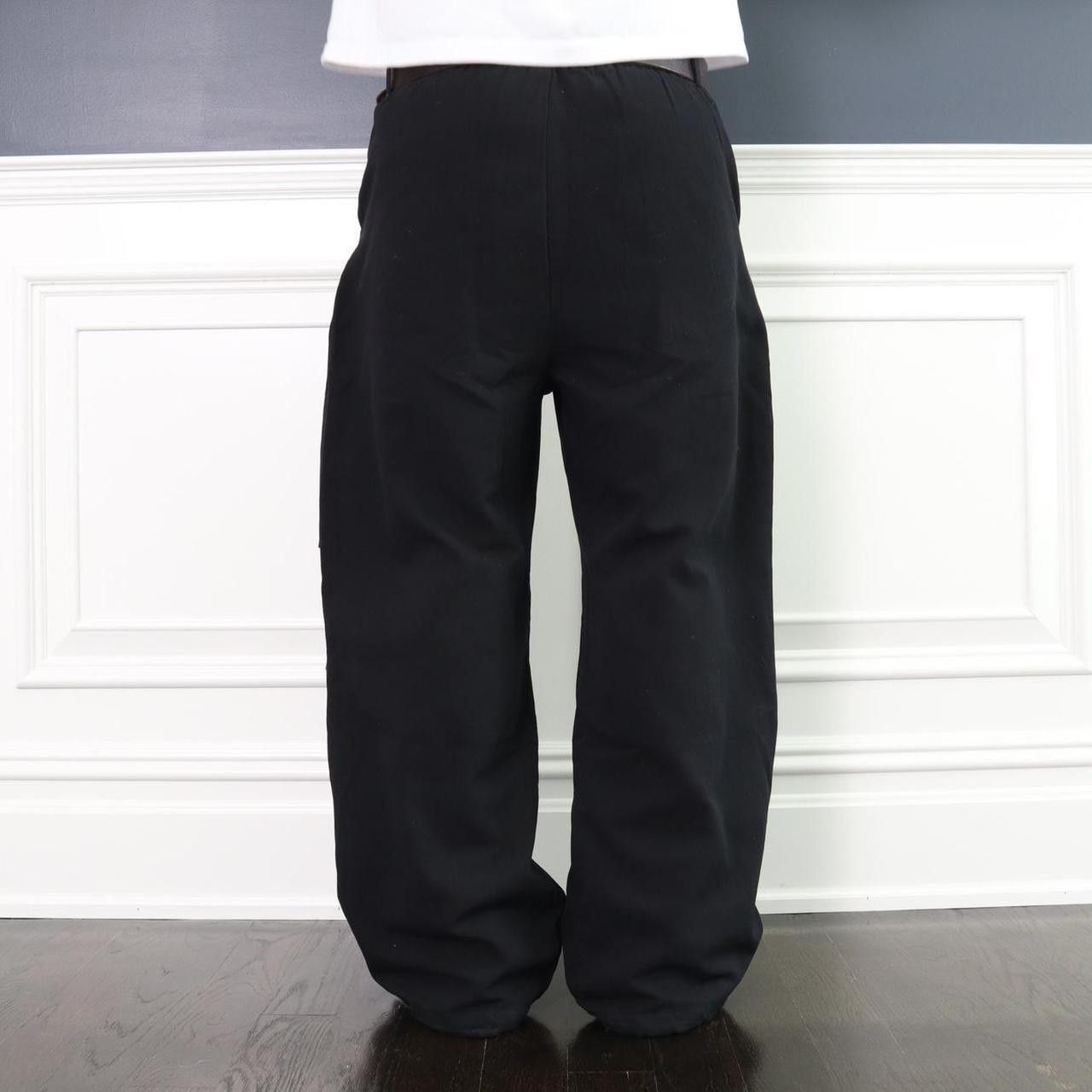 Japanese Brand × Vintage Essential Black Baggy Wide Leg Parachute Pants Size US 32 / EU 48 - 8 Thumbnail