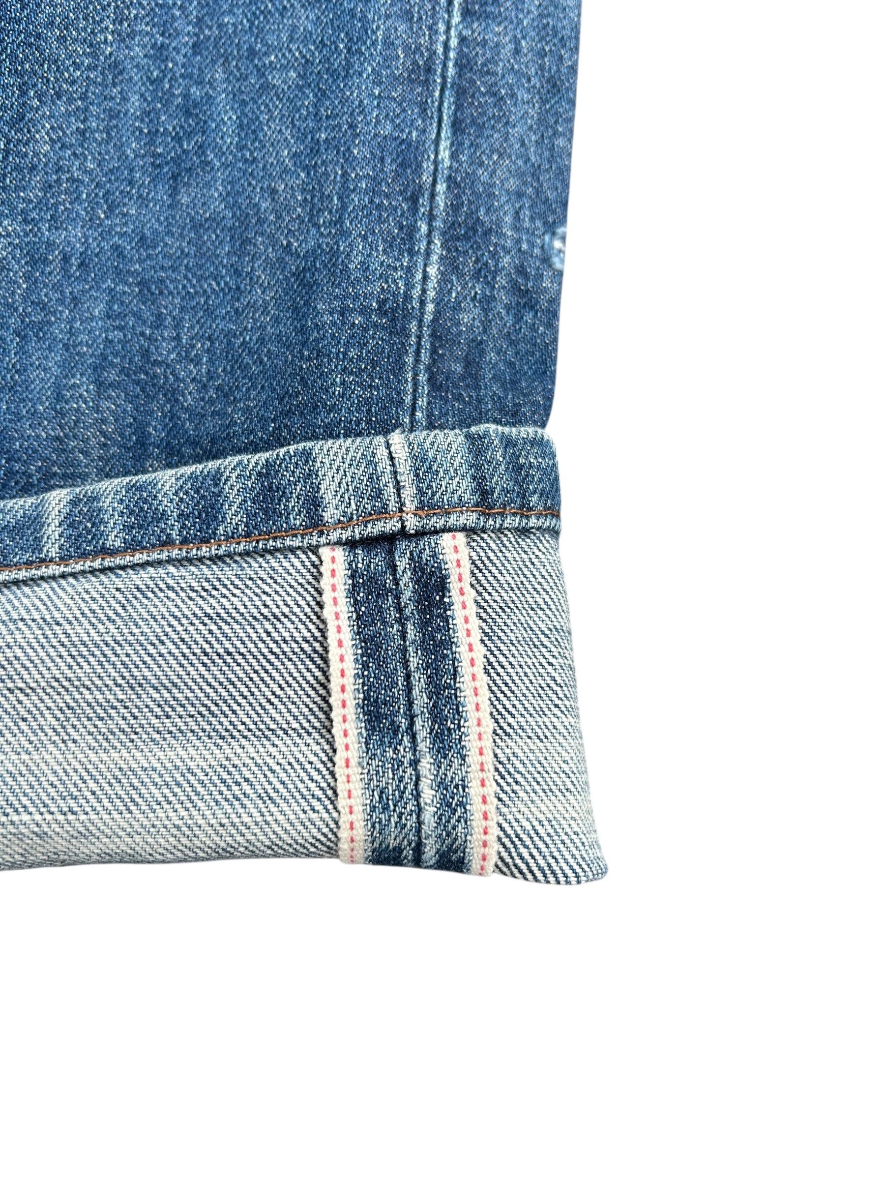 Japanese Brand × Kapital × Vintage THRASHED Vintage Levi's big E Reconstructed Repair Denim Size US 33 - 3 Thumbnail
