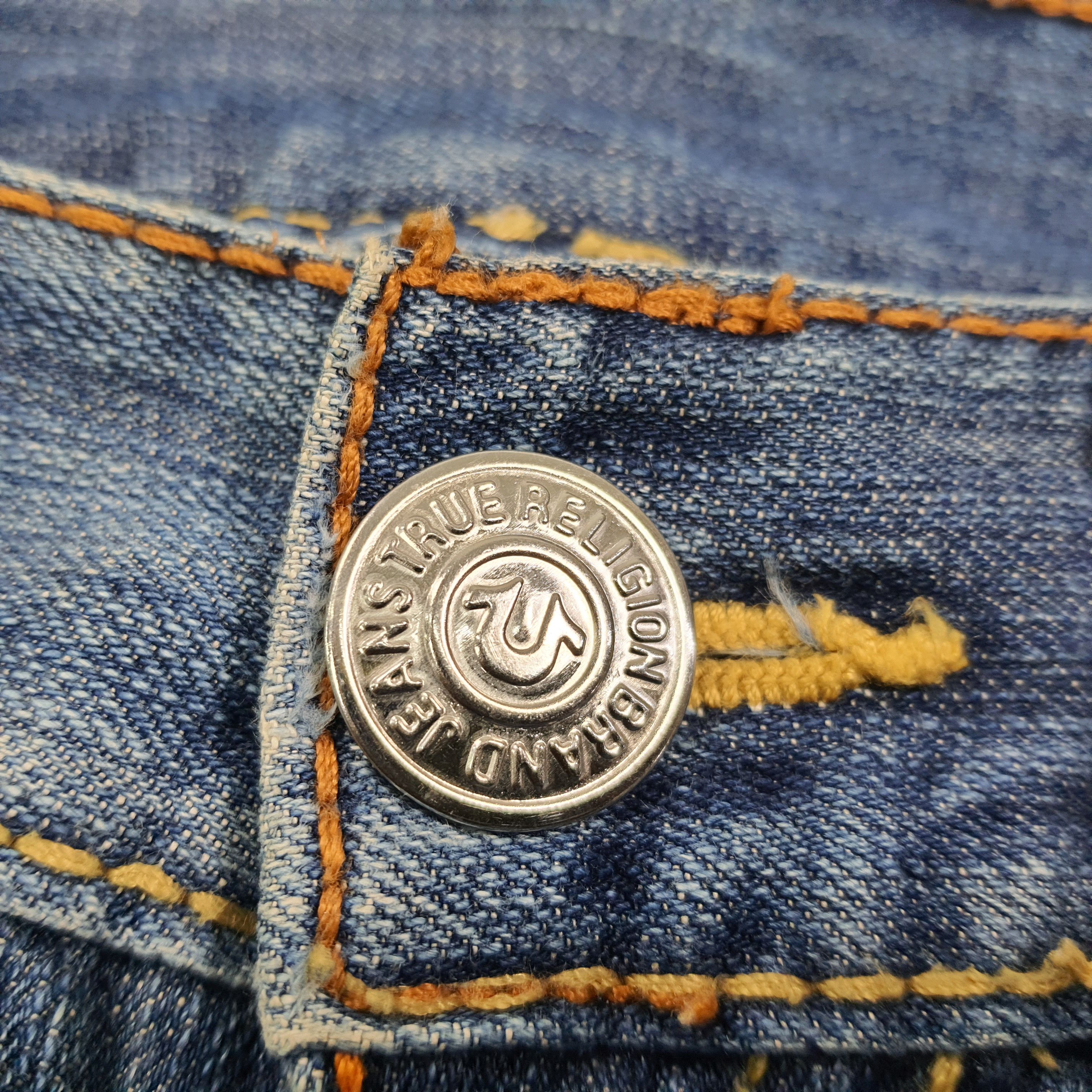 True Religion Vintage True Religion Jeans Blue Baggy Bootcut C280N28 Size US 33 - 8 Thumbnail