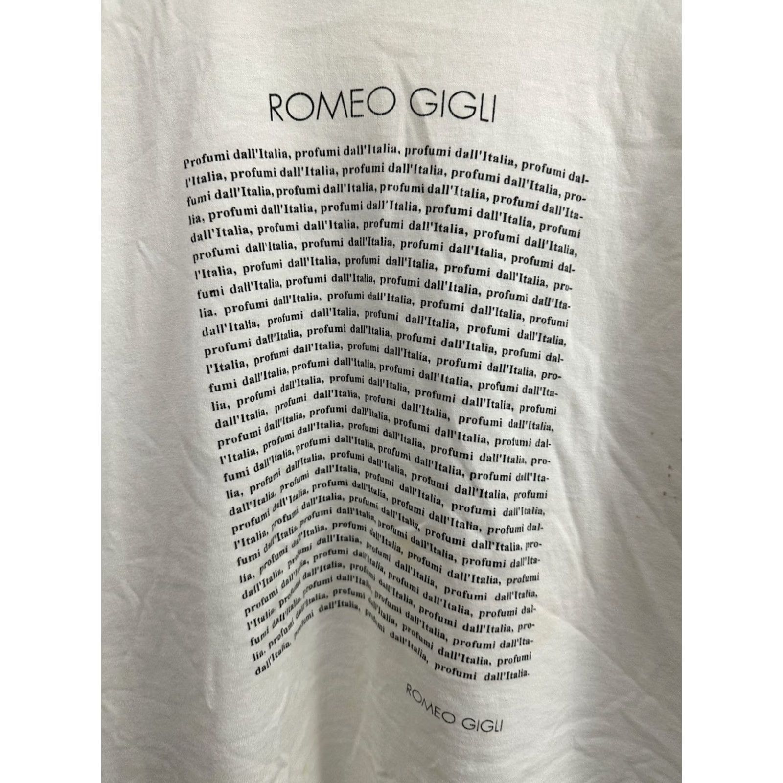 Fruit Of The Loom VTG 90s Romeo Gigli Italian High Run Way Luxury Fashion Perfume Italy T-Shirt XL White Mens Short Sleeve Art Quiet Luxury Single Stitch Rare Runway Size US XL / EU 56 / 4 - 4 Thumbnail