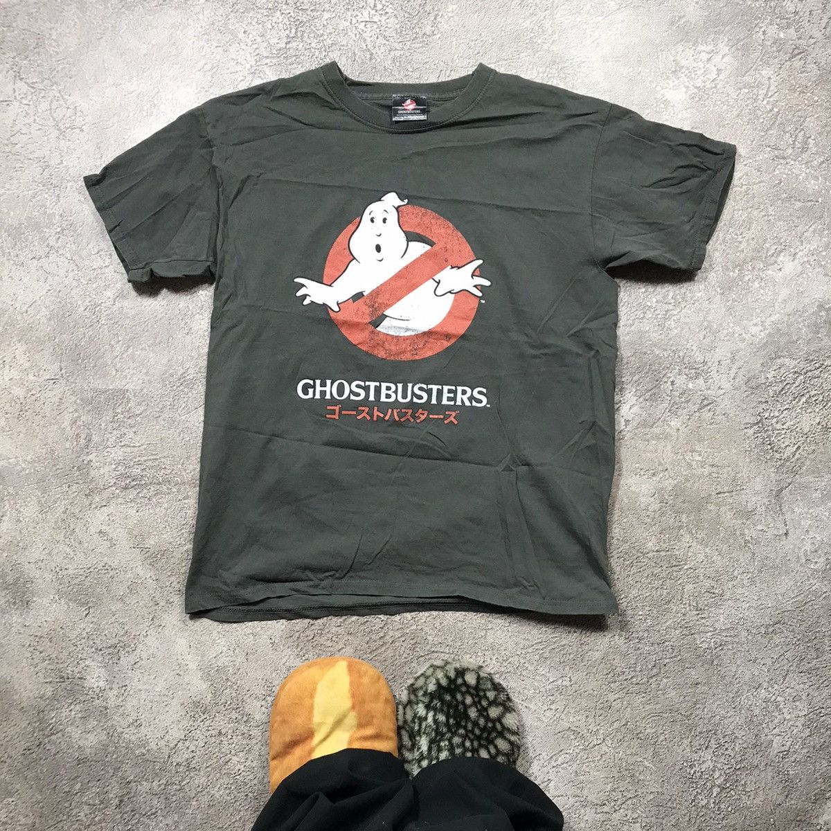 Vintage Vintage 90s Ghostbusters Graphic Tee Sun Faded Streetwear S Size US S / EU 44-46 / 1 - 1 Thumbnail