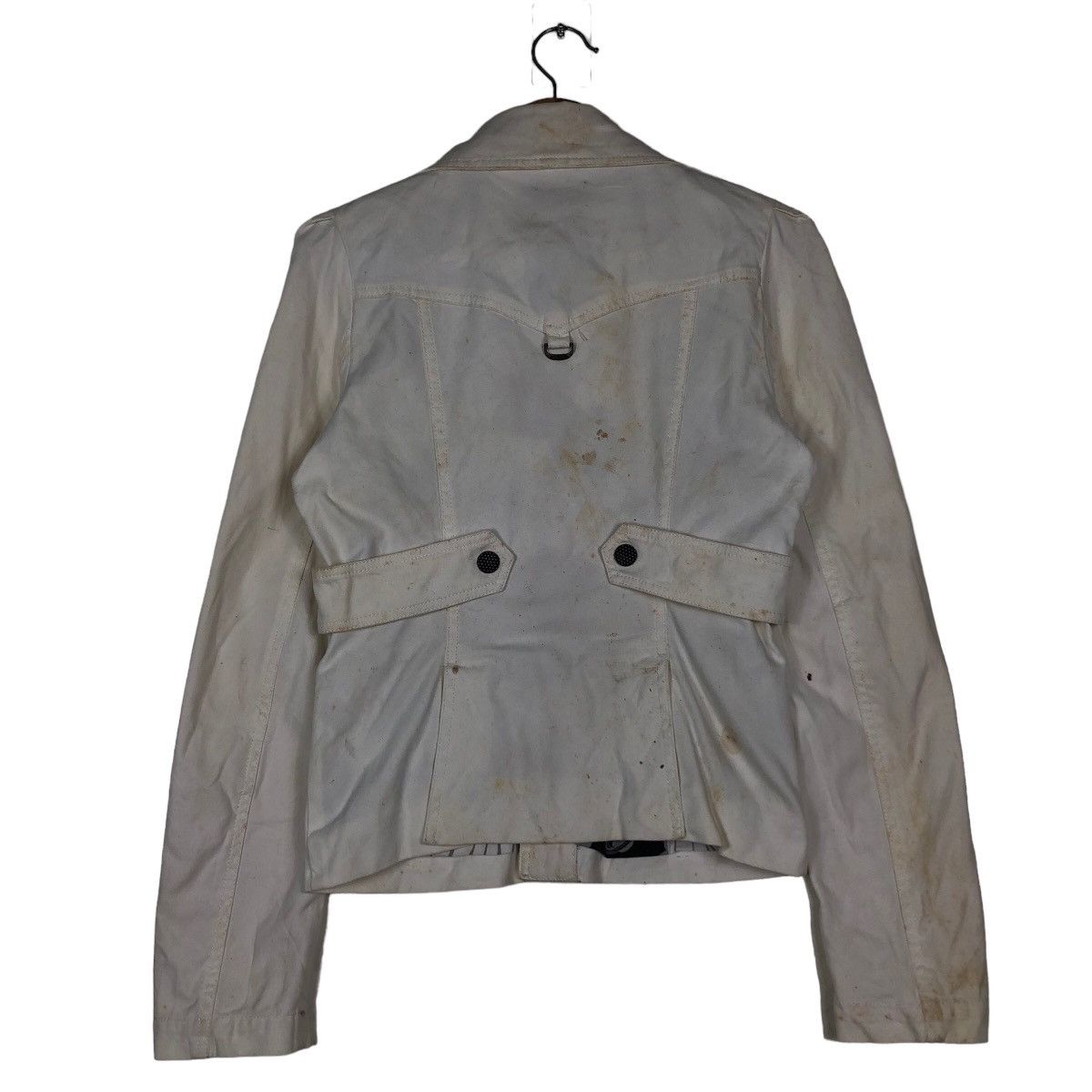 Diesel 🔥Vintage Cropped Biker Jacket Diesel Rare Lining Design Size US S / EU 44-46 / 1 - 8 Thumbnail