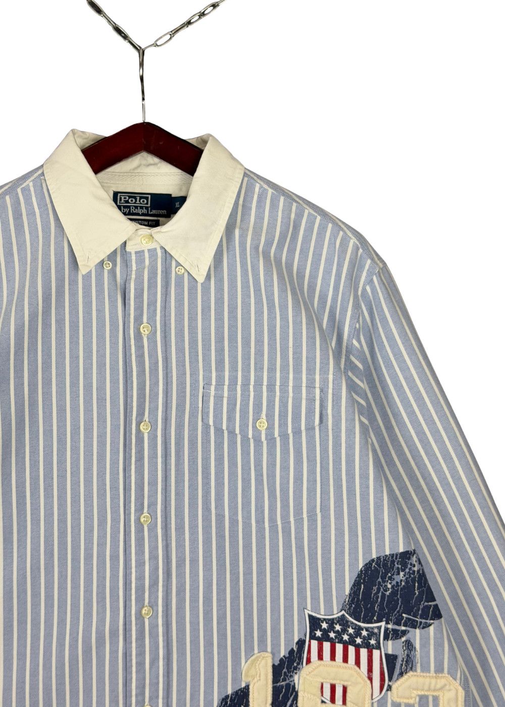 PRL "LA 1932 Olympics" Contrast Collar Oxford Shirt image 7