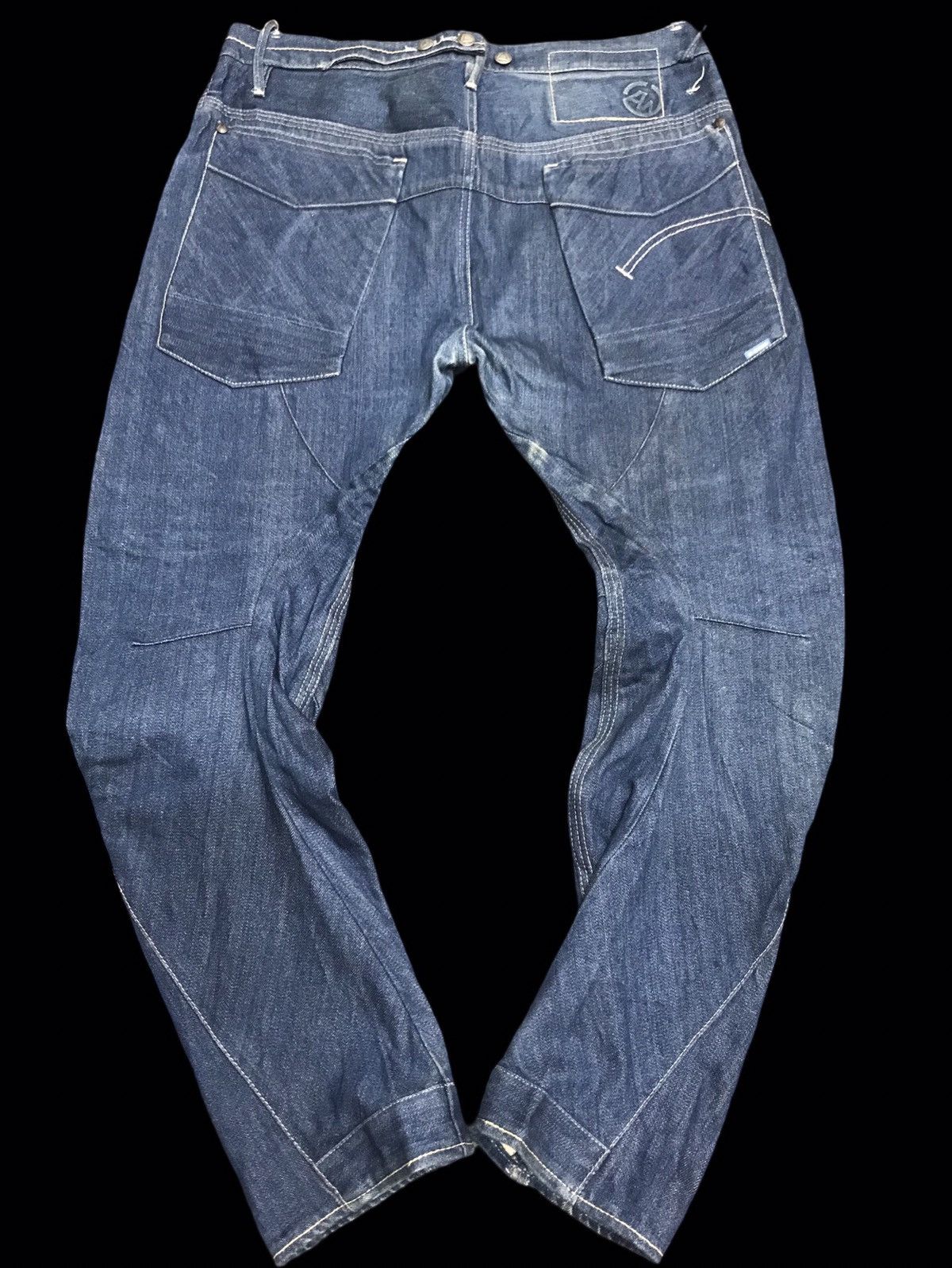 G-Star 💥AVANT GARDE💥GSTAR RAW HI CROTCH SKINNY CURVED DENIM F167 Size US 35 - 12 Thumbnail