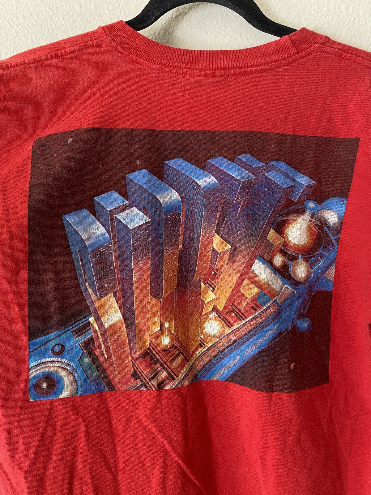 Supreme Supreme Spell-out Skyscraper Building Red T Shirt Size Med Size US M / EU 48-50 / 2 - 2 Thumbnail