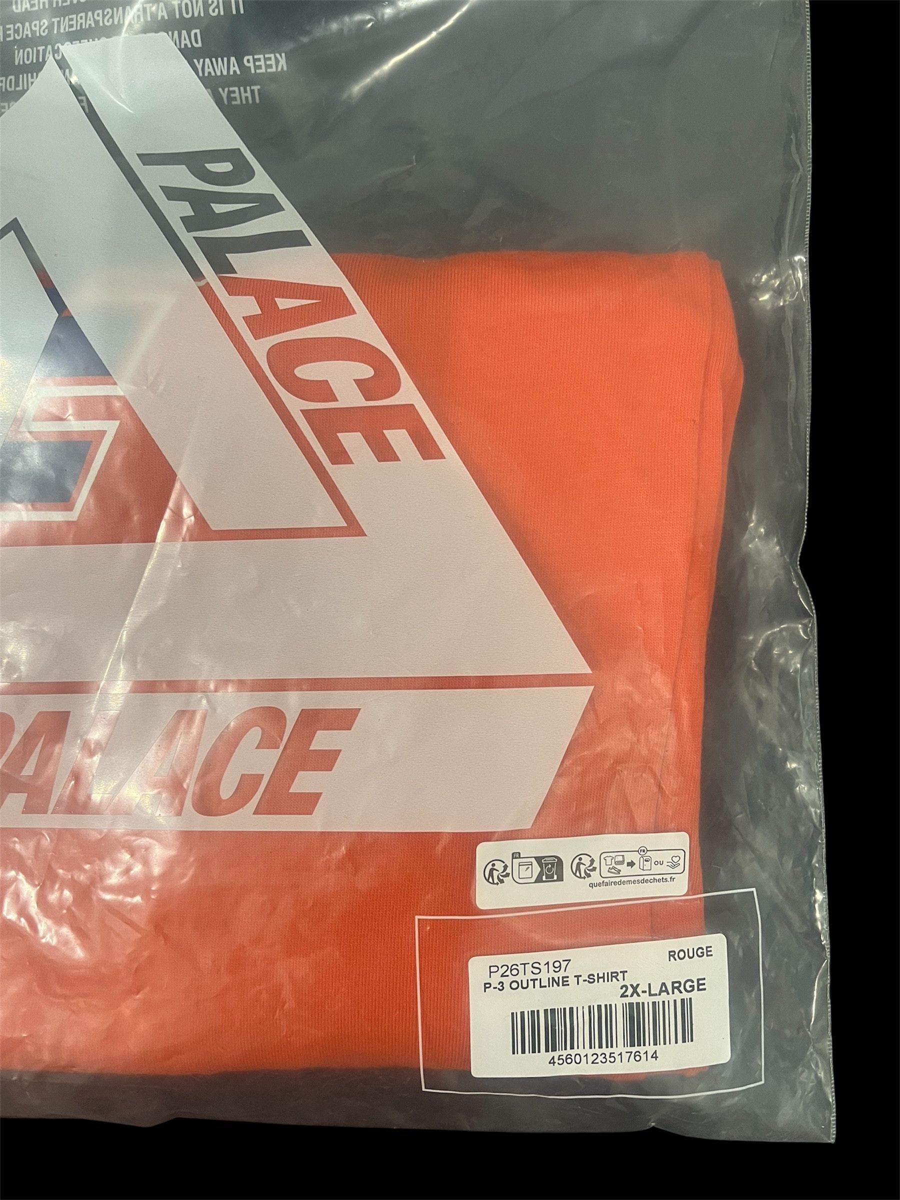 Palace T-shirt Palace P-3 Outline Red Size US XXL / EU 58 / 5 - 9 Thumbnail