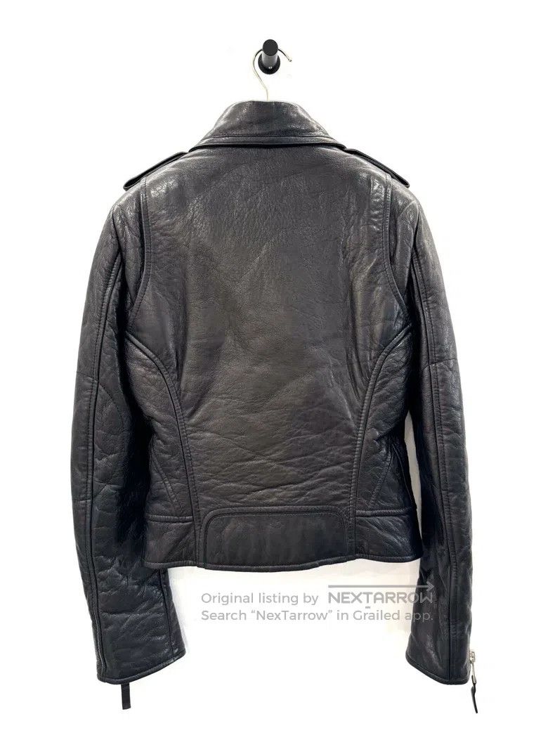Balenciaga Balenciaga Black Asymmetrical Zipper Women's Biker Leather Size XS / US 0-2 / IT 36-38 - 3 Thumbnail