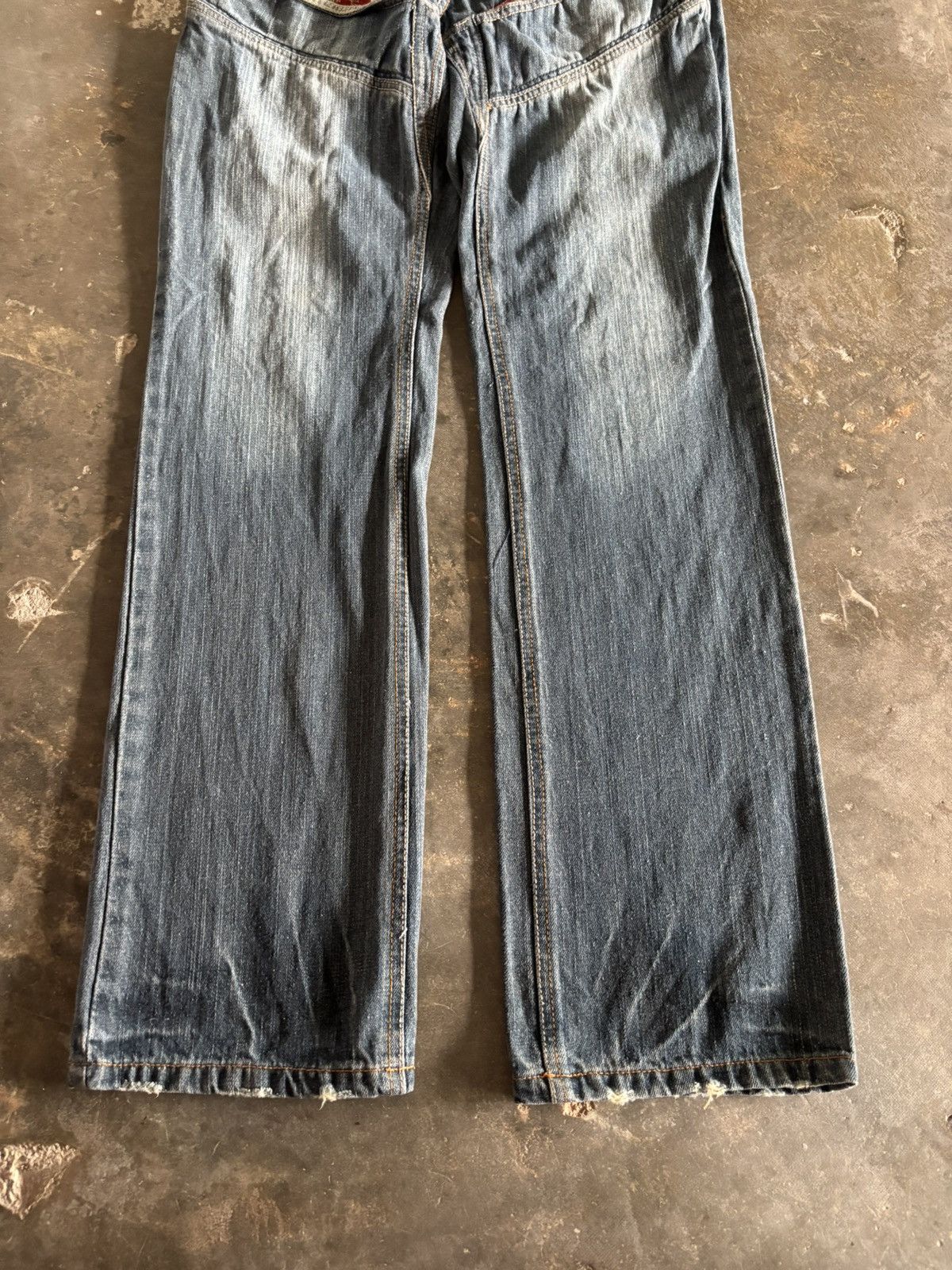 Hysteric Glamour × If Six Was Nine × Le Grande Bleu (L.G.B.) VTG GUMU JAPANESE DENIM SUKAJAN PANELLED Size US 33 - 8 Thumbnail