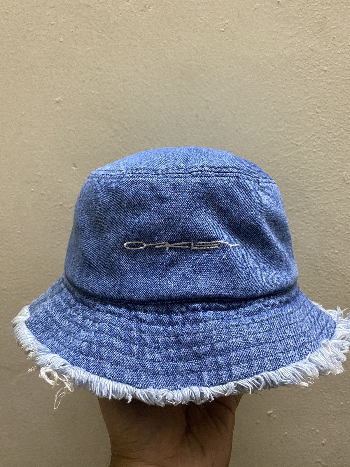 Oakley × Vintage Vintage Jeans Distressed Oakley Bucket Hat Outdoor Y2k Size ONE SIZE - 2 Thumbnail