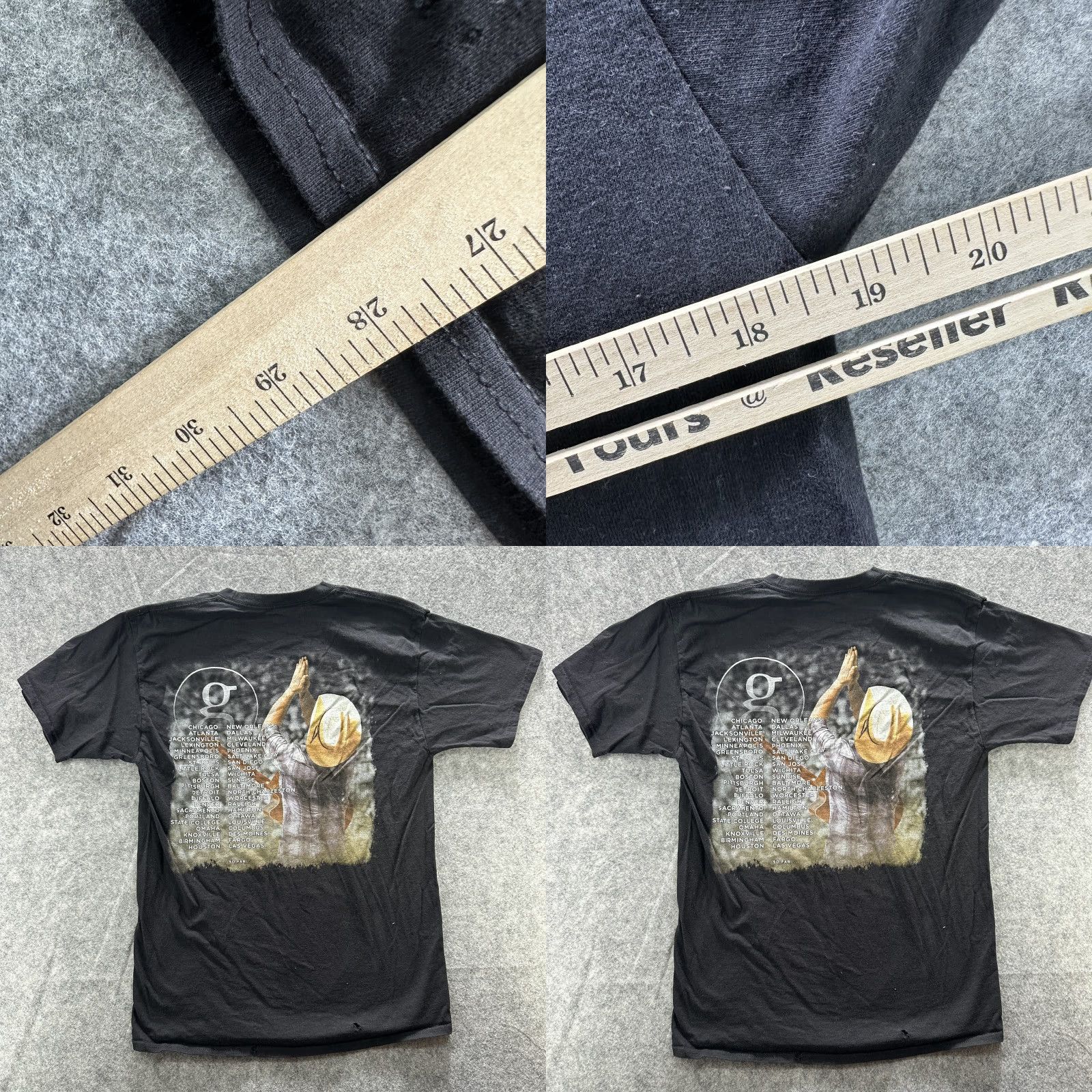 Hanes Garth Brooks Shirt Mens Large Black World Tour 2014-16 Country Music Concert Tee Size US L / EU 52-54 / 3 - 8 Thumbnail