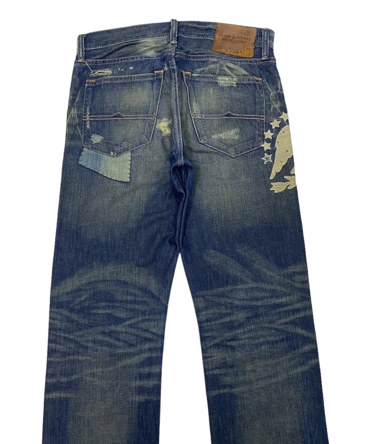 Polo Ralph Lauren OG🔥RALPH LAUREN DENIM & SUPPLY PATCHWORK DENIM JEANS Size US 34 / EU 50 - 5 Thumbnail