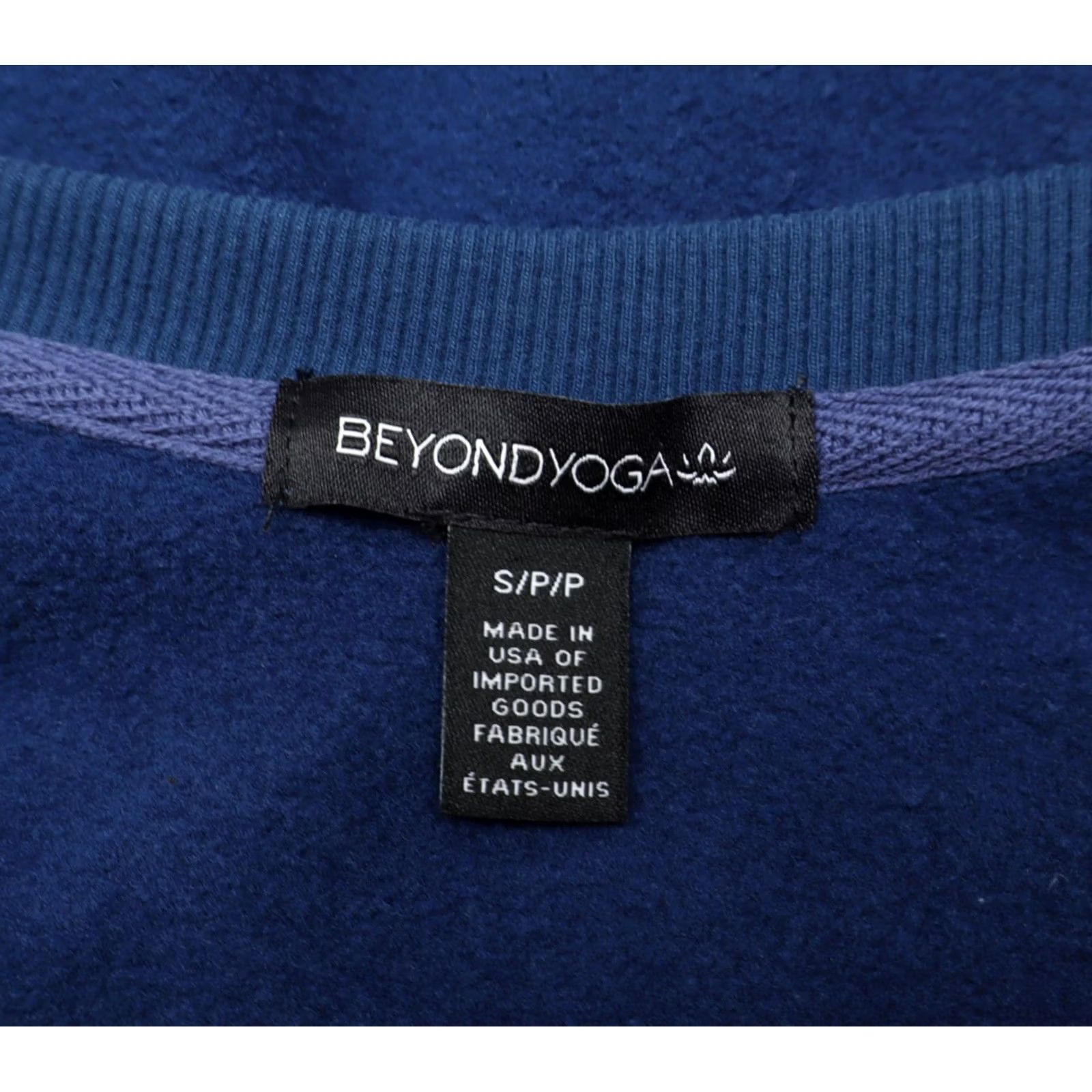 Beyond Yoga Beyond Yoga Sweatshirt Pullover Crew Neck Long Sleeve Blue Gem S Women’s Regular Size S / US 4 / IT 40 - 4 Thumbnail