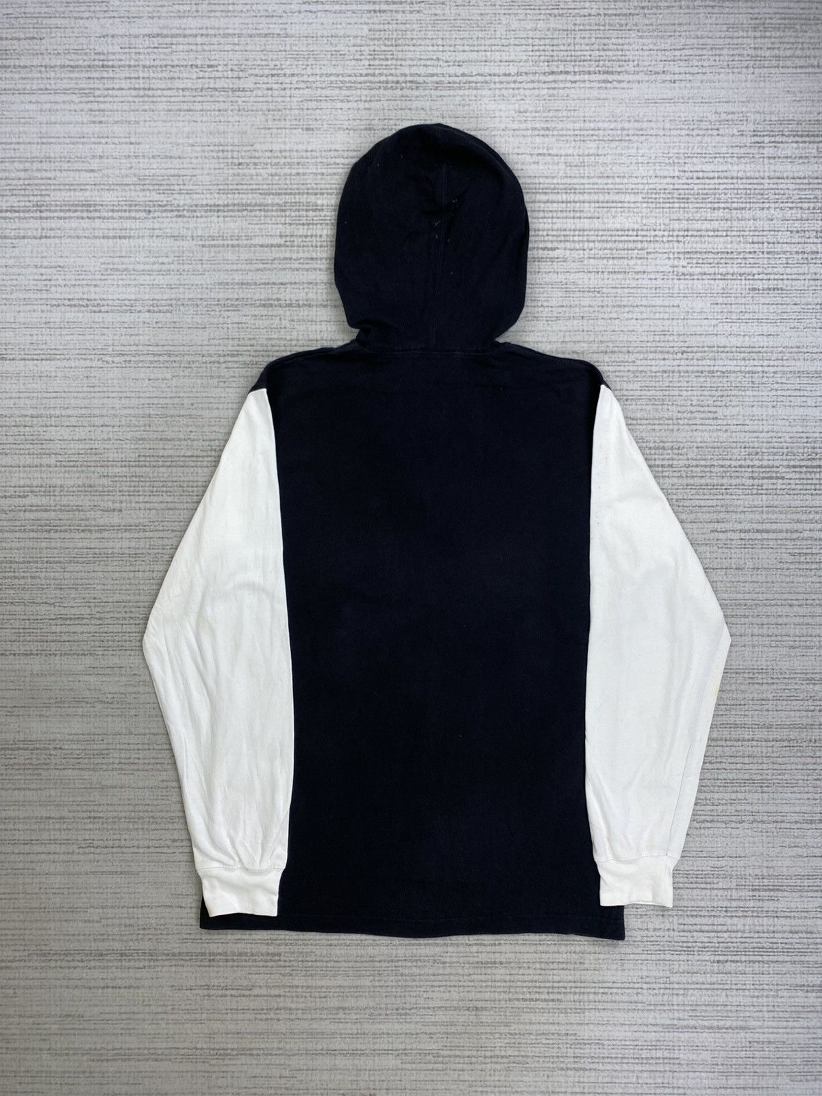 DKNY × Vintage Vintage 90s DKNY Big Logo Half Zipper Hoodie Size US M / EU 48-50 / 2 - 2 Thumbnail