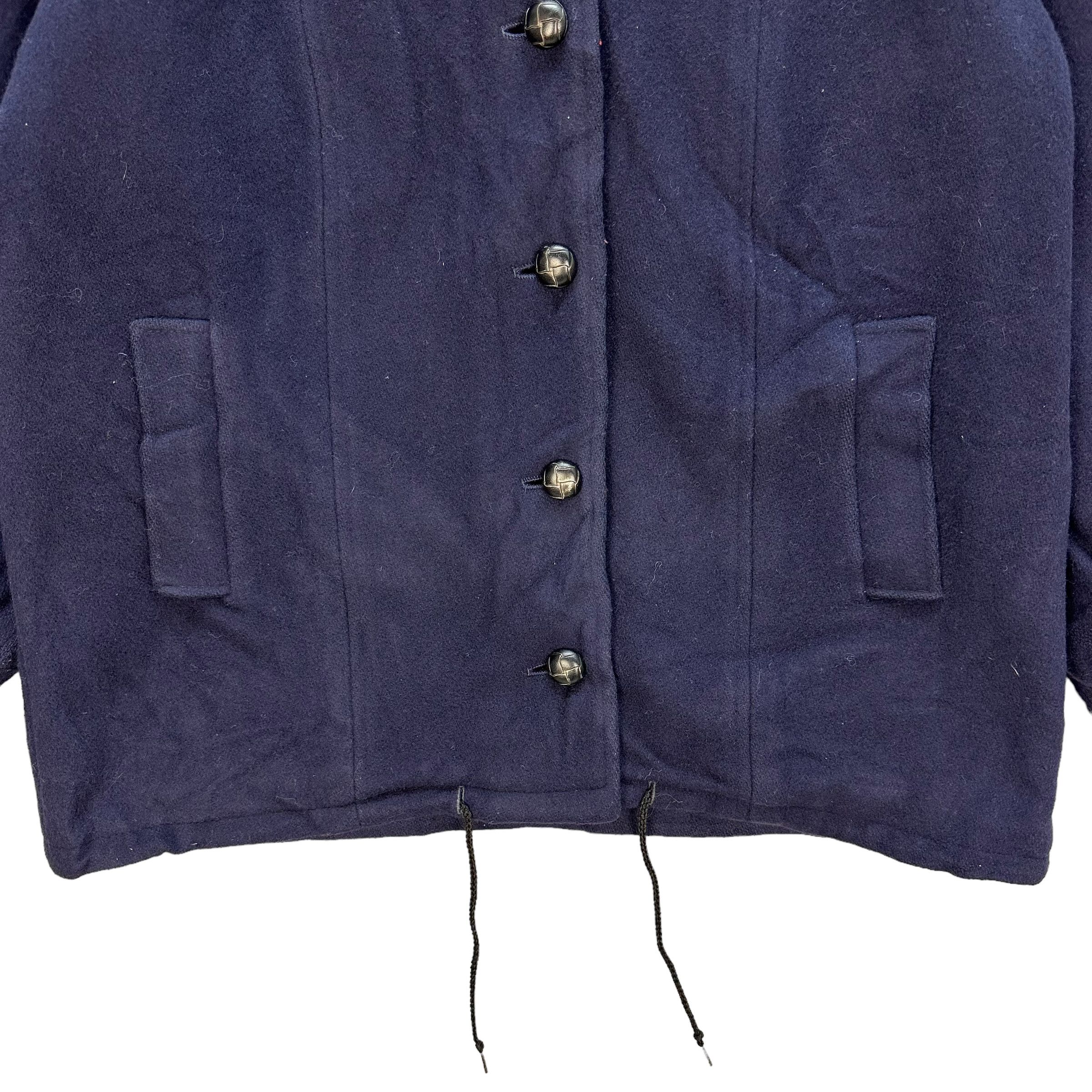 Vintage International Scene Button Zipper Hooded Wool Jacket A8-0196 Size US L / EU 52-54 / 3 - 3 Thumbnail