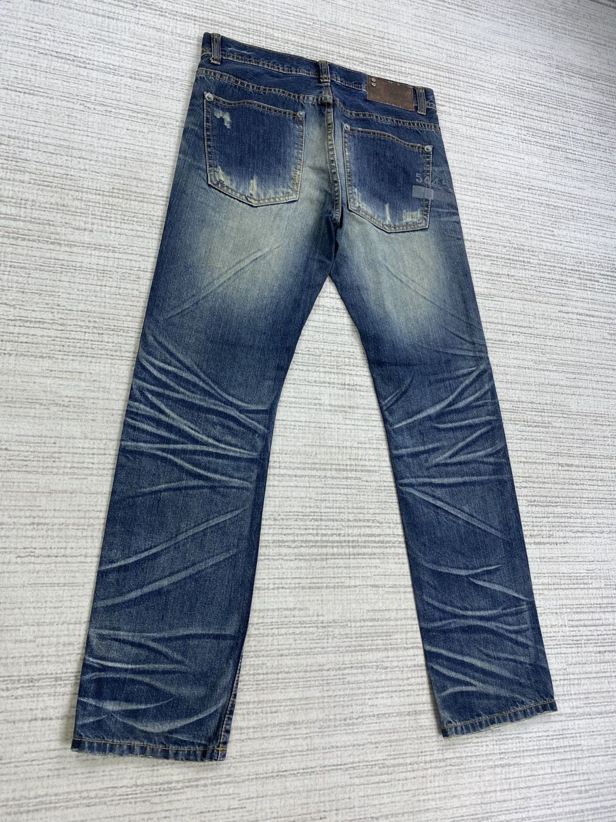 Japanese Brand × Le Grande Bleu (L.G.B.) × Vintage Vintage Five Double Four Five LGB Jeans Distressed Pants Size US 30 / EU 46 - 6 Thumbnail