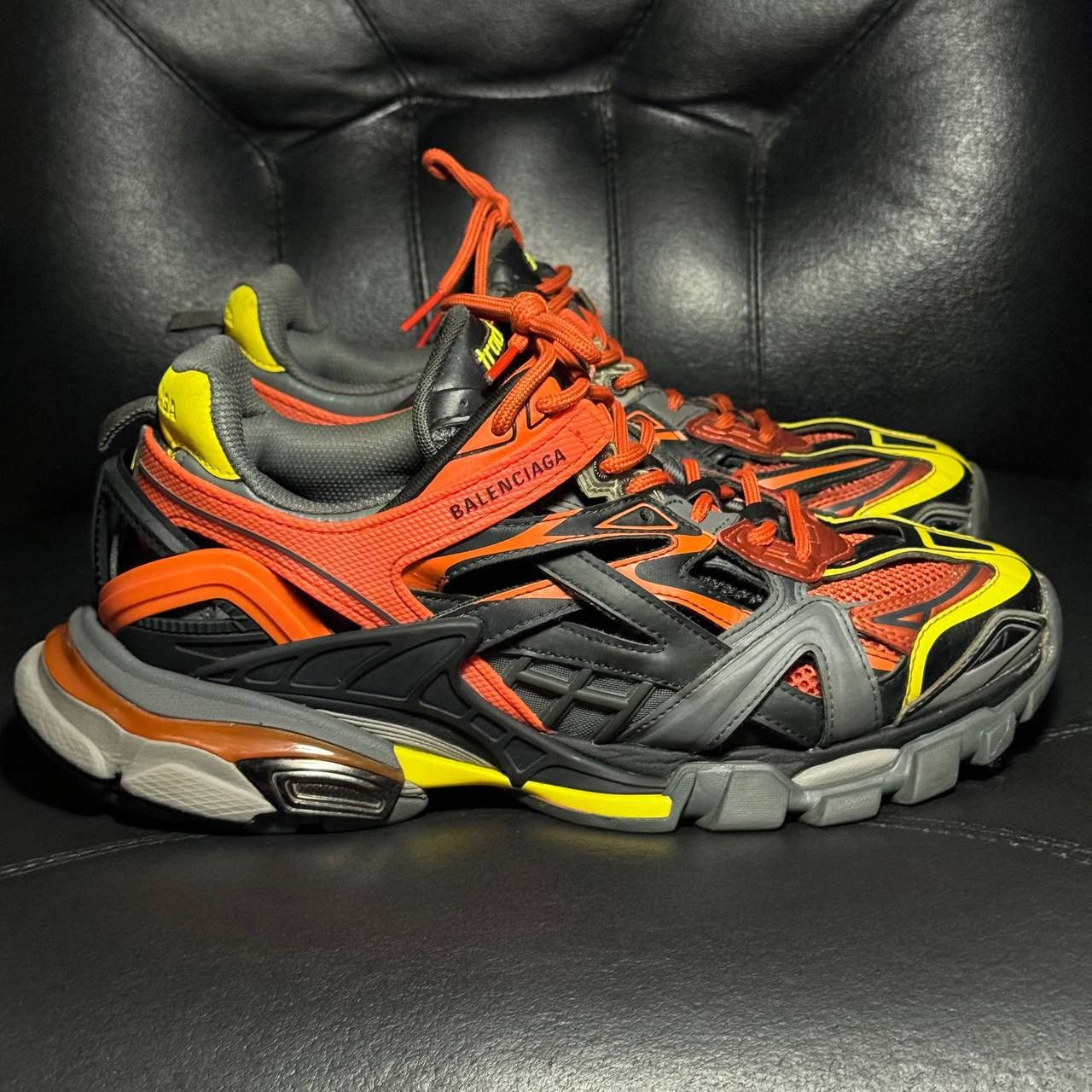 Balenciaga 41 sneakers Balenciaga track 2 orange gray Size US 8 / EU 41 - 1 Thumbnail