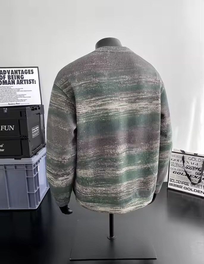 Japanese Brand Contrast Color Round Neck Loose Sweatshirt Size US M / EU 48-50 / 2 - 2 Thumbnail