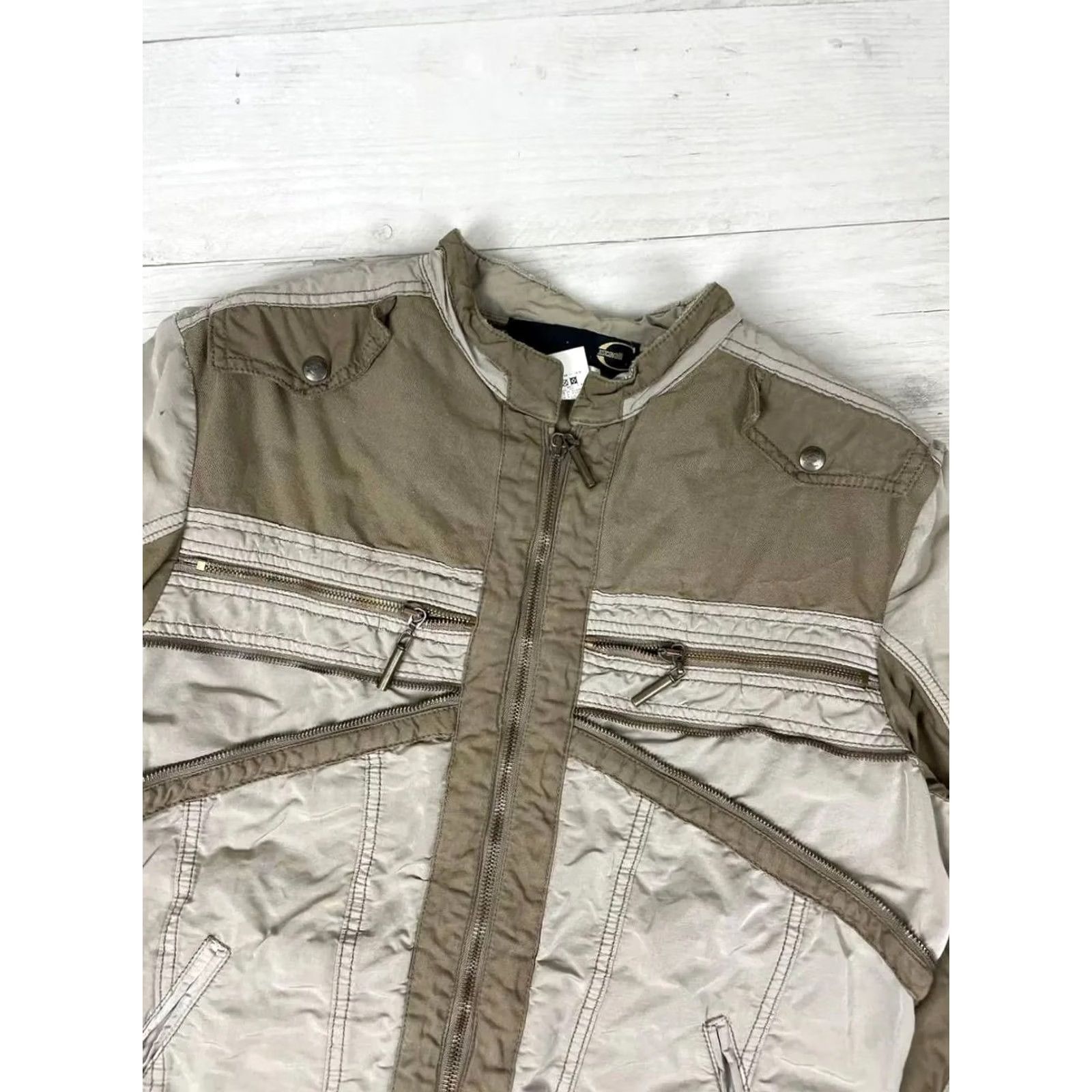 Just Cavalli VINTAGE Just Cavalli Jacket Beige 90s Luxury Y2K Men Size 48 Size US M / EU 48-50 / 2 - 2 Thumbnail