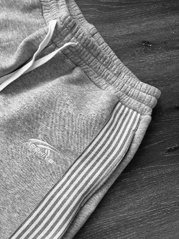 VIBE Hip Hop Elastic Waist Stripes Embroidery Baggy Sweatpants Size US 34 / EU 50 - 5 Thumbnail