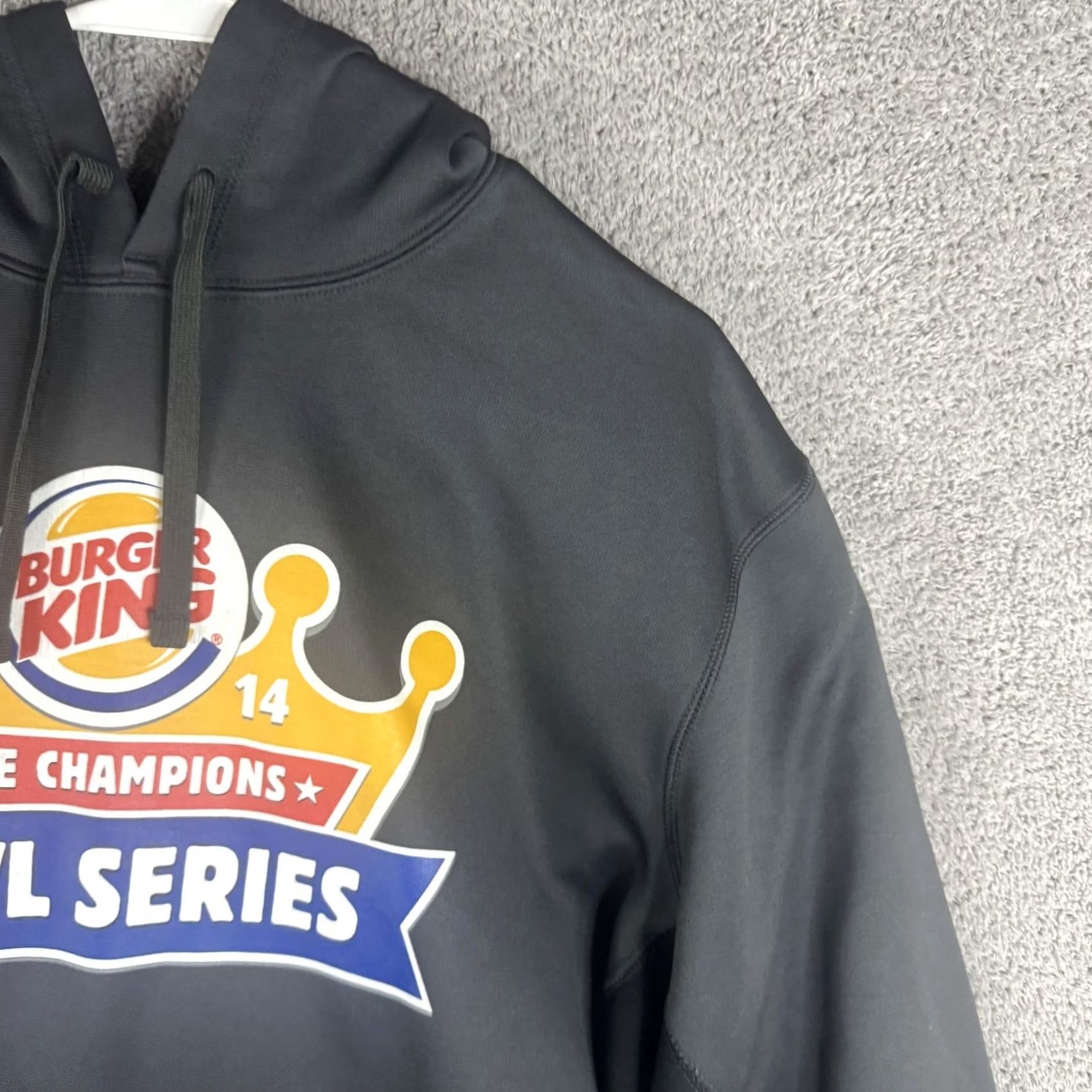 Nike Nike Therma-FIT Hoodie Mens XL Gray Burger King Bowl Fleece Pullover Sweatshirt Size US XL / EU 56 / 4 - 4 Thumbnail