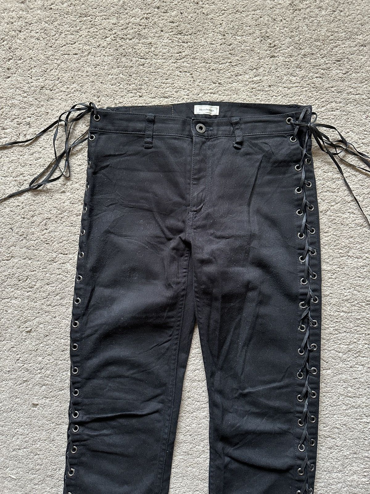 Hysteric Glamour 1990s Hysteric Glamour Side Lace Jeans corset jeans Size US 29 - 6 Thumbnail