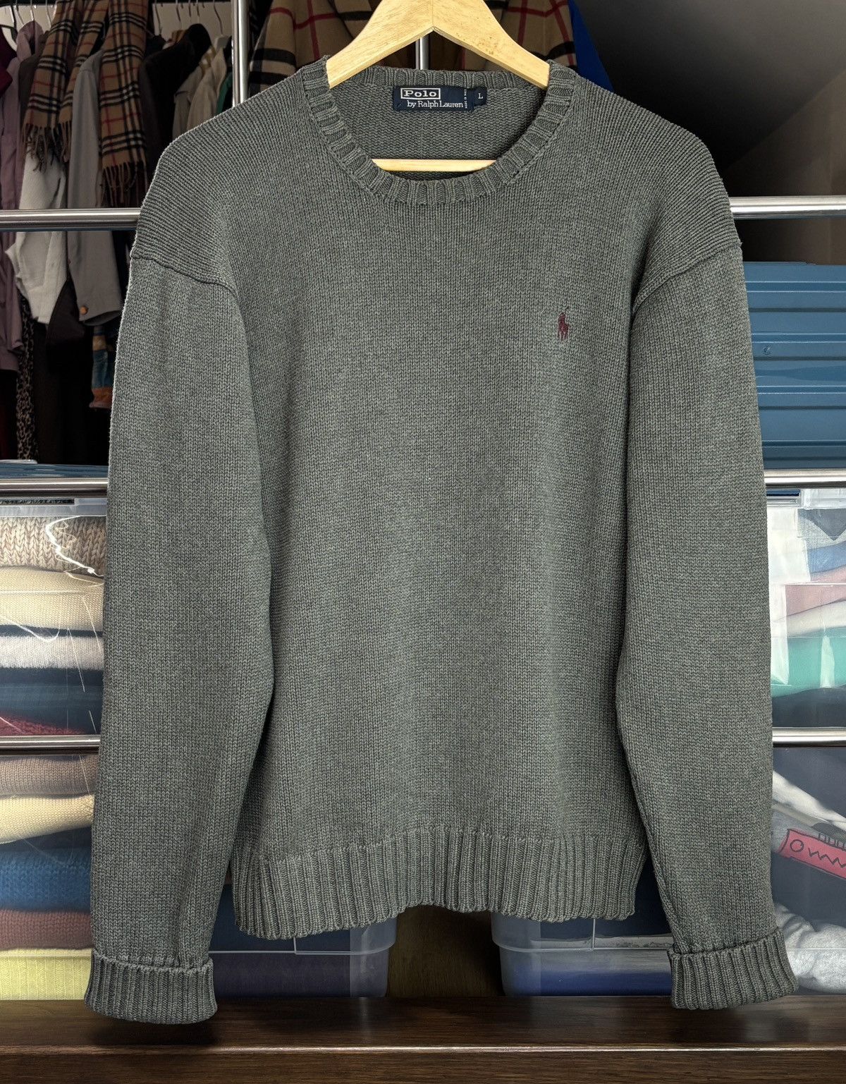 Polo Ralph Lauren Vintage Polo Ralph Lauren Boxy Knit Sweater Size US L / EU 52-54 / 3 - 3 Thumbnail