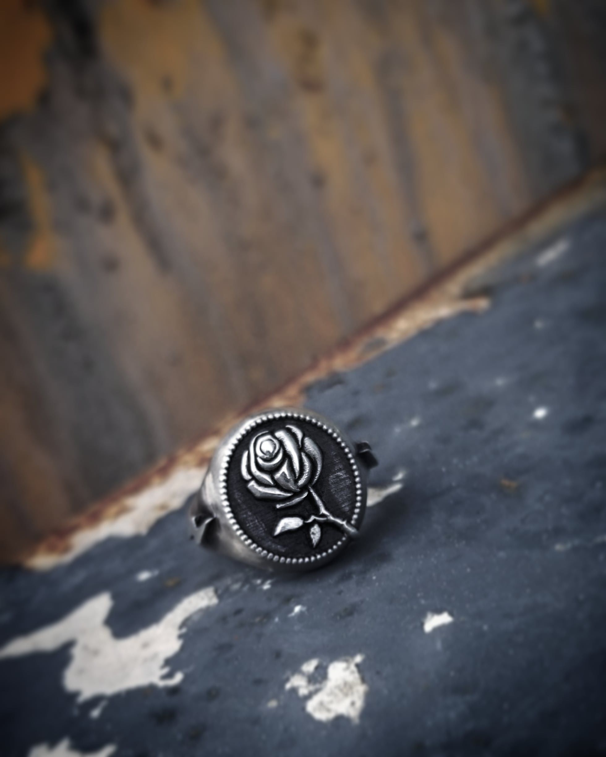 Other "RAMBLIN' ROSE" Signet Ring 925 sterling silver Size ONE SIZE - 3 Thumbnail