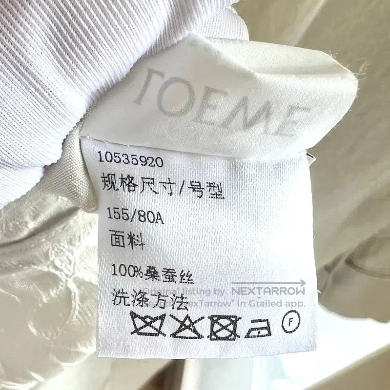 Loewe Loewe White Silk Logo Dress for Women . Size XXS / US 00 / IT 34 - 6 Thumbnail