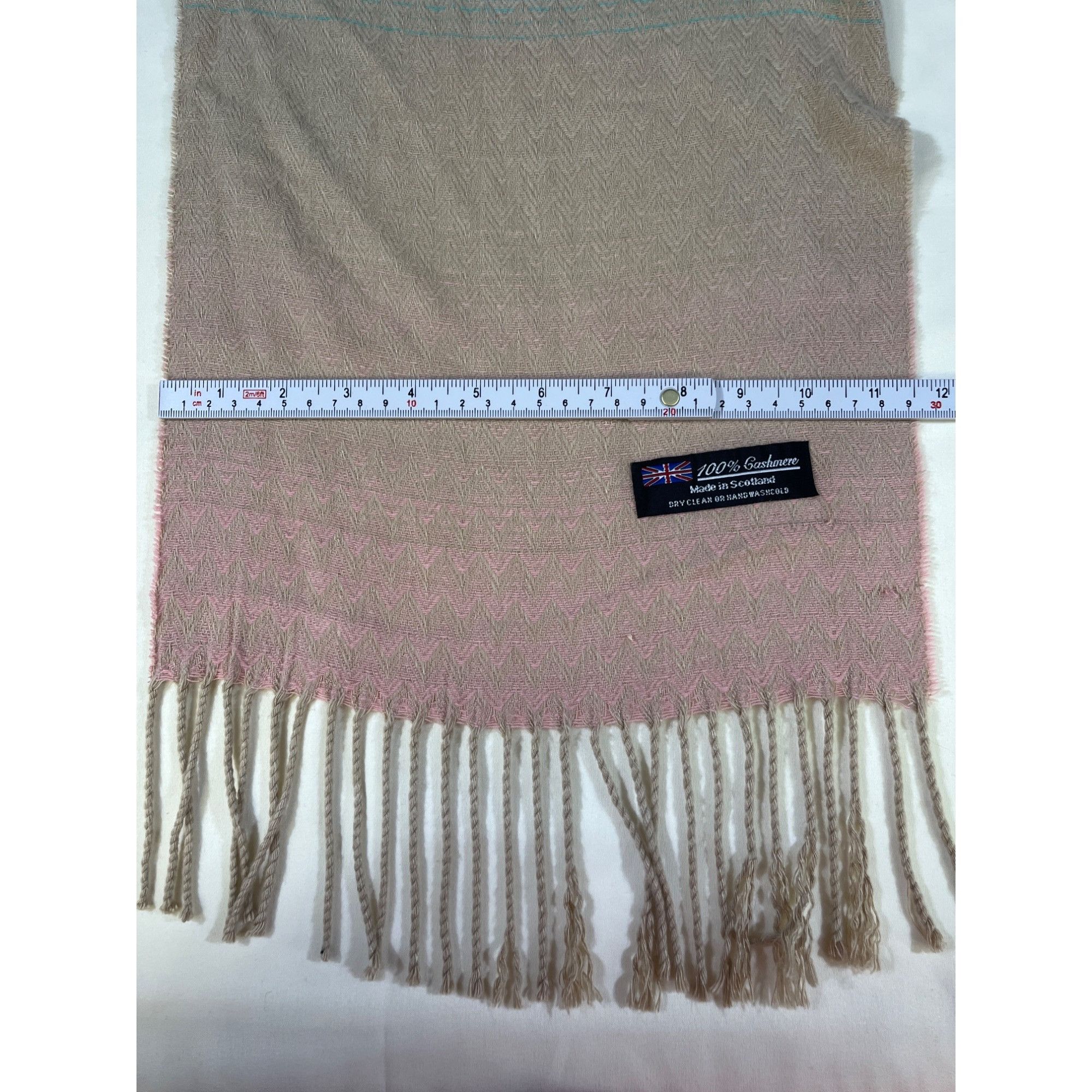 Other Gradient Chevron Scarf with Fringe 67in SKU 7044 Size ONE SIZE - 4 Thumbnail