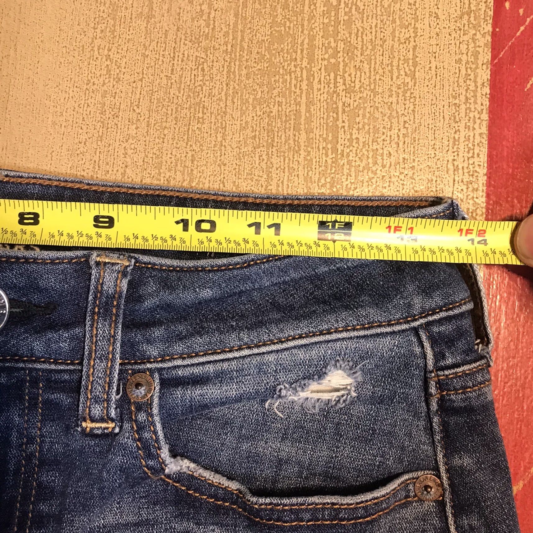 American Eagle Outfitters American Eagle Outfitters Denim Skirt Womens Short Mini Bohemian Festival Stretch Blue 4 Size 27" / US 4 / IT 40 - 7 Thumbnail