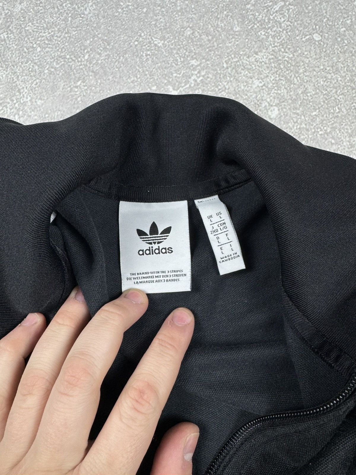 Adidas Adidas Black Classic Olympic Zip Track Top Jacket Y2k Size US L / EU 52-54 / 3 - 7 Thumbnail
