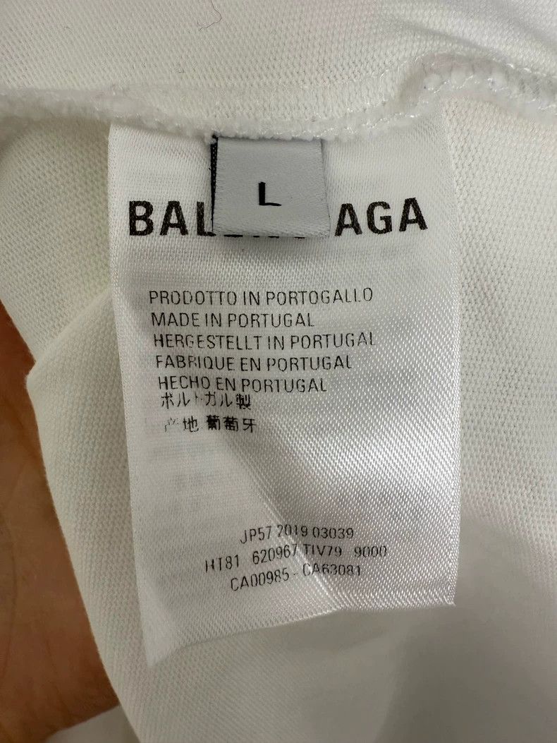 Balenciaga Balenciaga White MasterCard short sleeve T-shirt Size US L / EU 52-54 / 3 - 4 Thumbnail