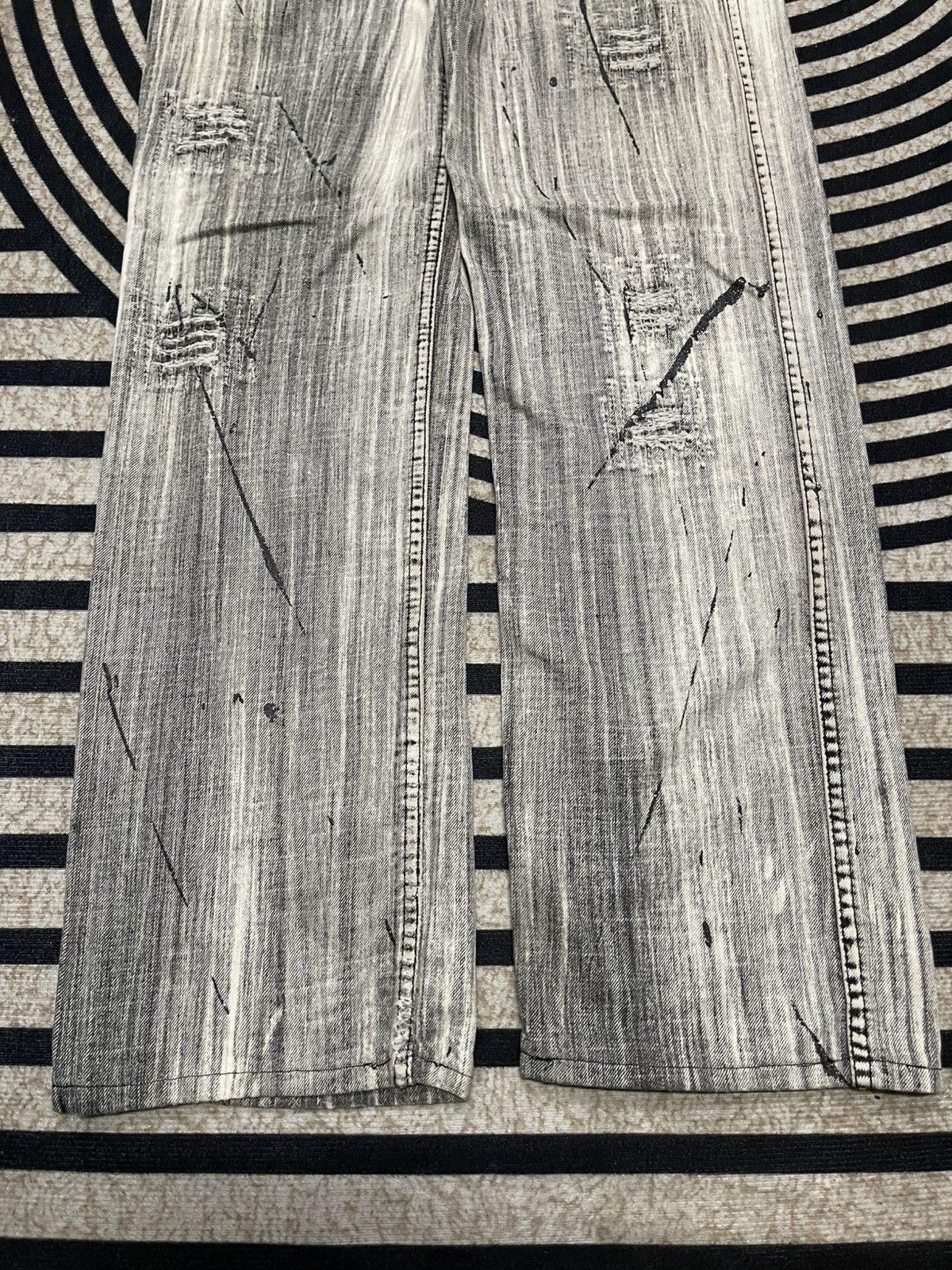 If Six Was Nine 2000s IF SIX WAS NINE STYLE WASHABLE DISTRESSED DENIM JEANS Size US 30 / EU 46 - 3 Thumbnail