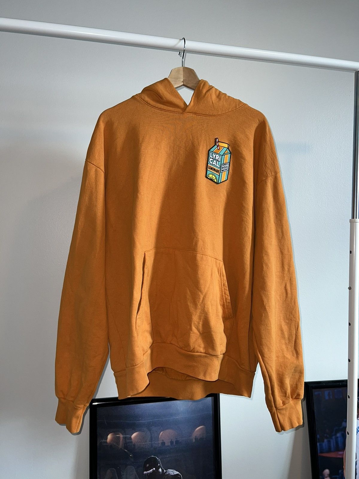 Lyrical Lemonade Streetwear Lyrical Lemonade 2020 Orange Carton Patch Hoodie Grailed