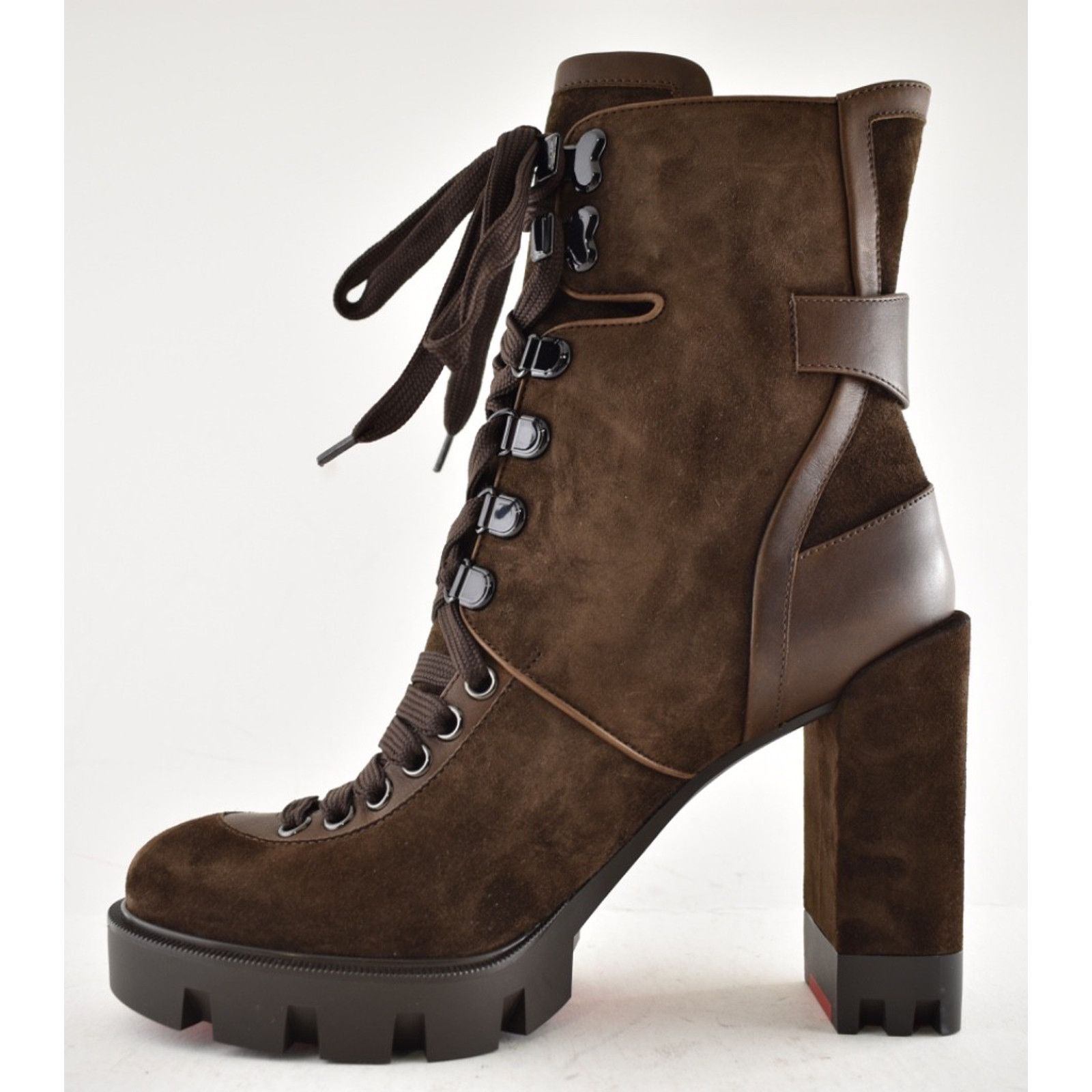 Christian Louboutin Christian Louboutin Macademia 100 Brown Platform Block Size US 7.5 / IT 37.5 - 10 Thumbnail