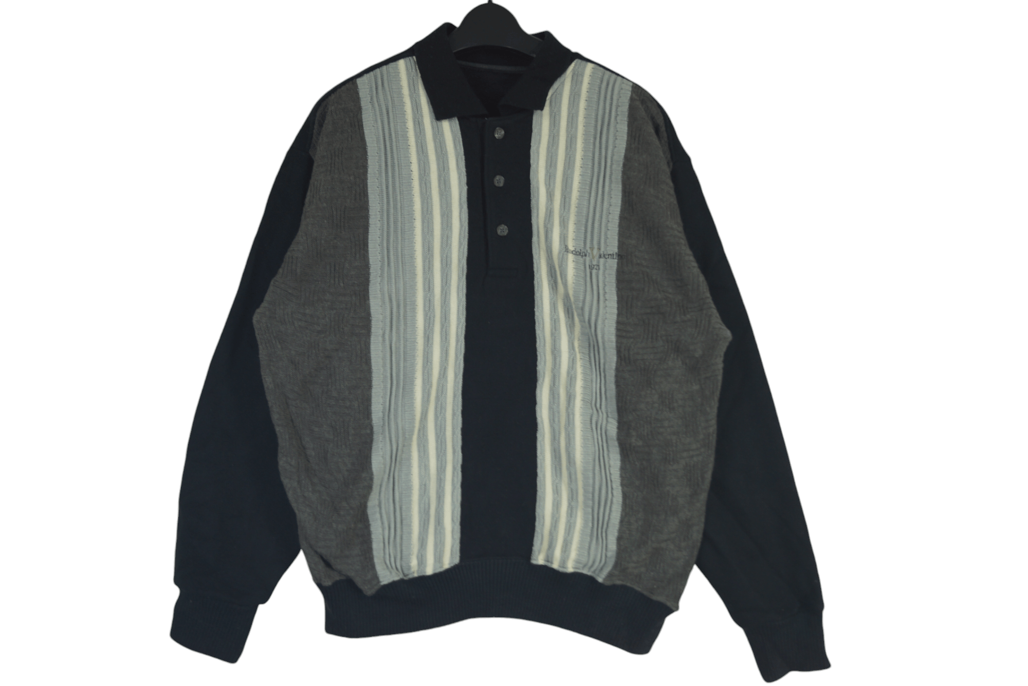 Other Rudolph Valentino Sweatshirt Half Button Nice Design Size US M / EU 48-50 / 2 - 1 Thumbnail
