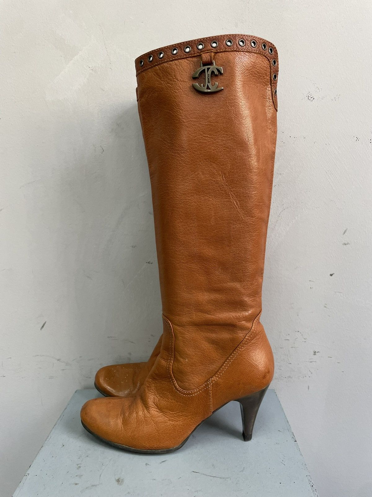 Just Cavalli Roberto cavalli leather high heel leather shoes y2k retro Size US 6 / IT 36 - 2 Thumbnail